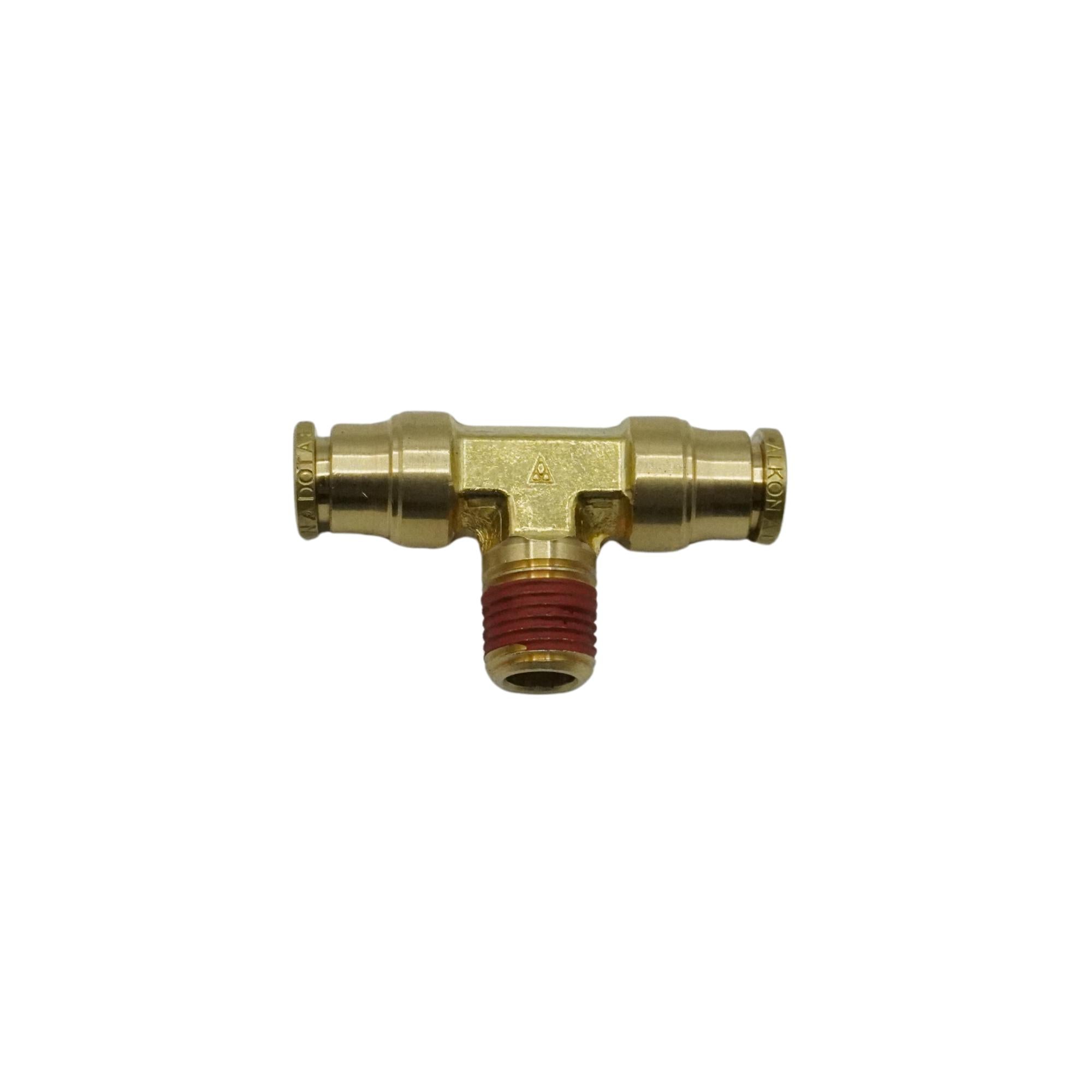 Alkon | DOT, PUSH-IN TEE MALE BRANCH, 3/8 IN TUBE X 1/4 IN NPT | AQ72-DOT-6X4