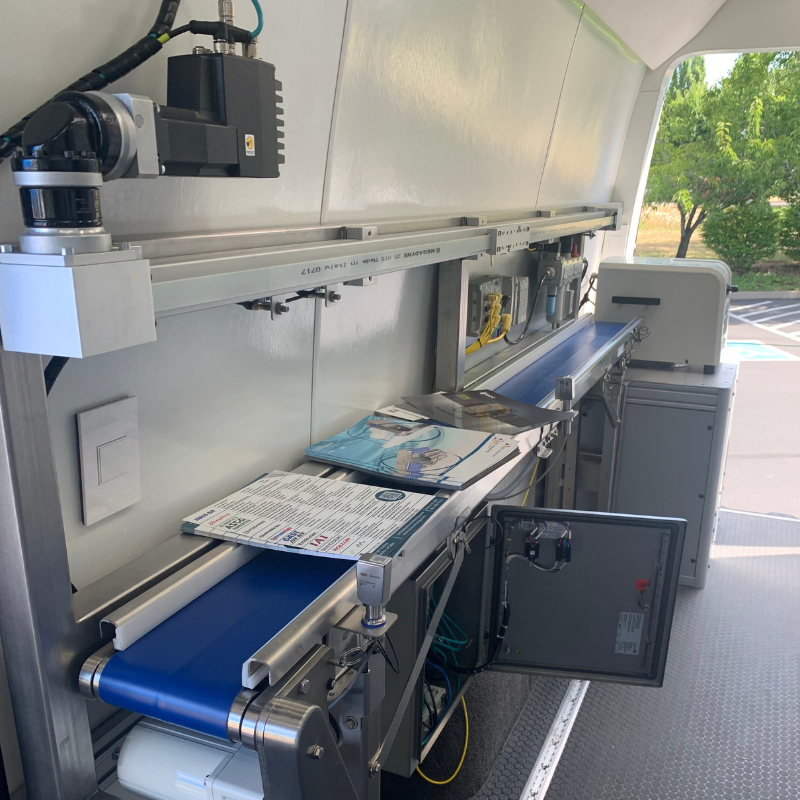 Interior of Automation display in the demo van
