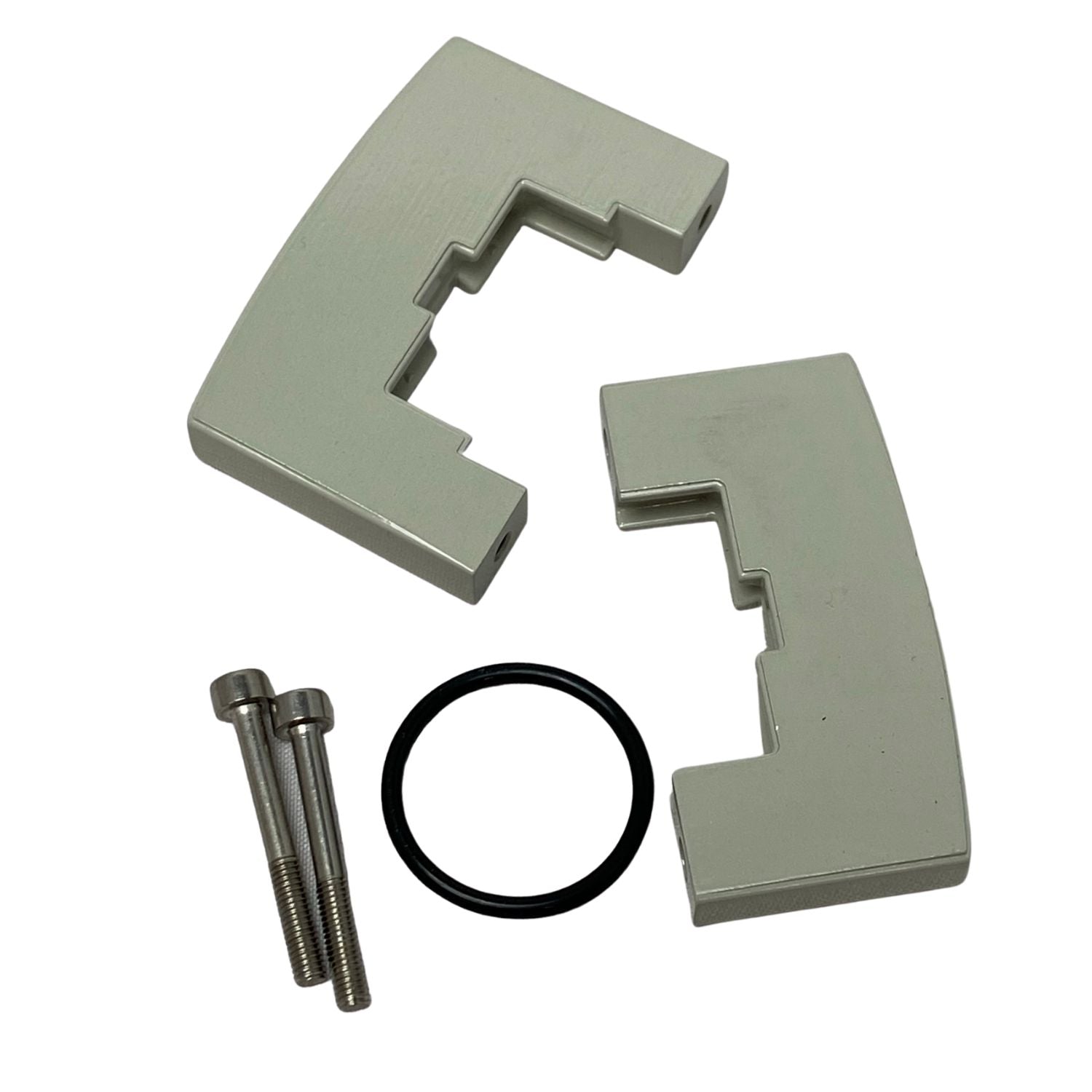 Tan metal connection with o-ring to seal