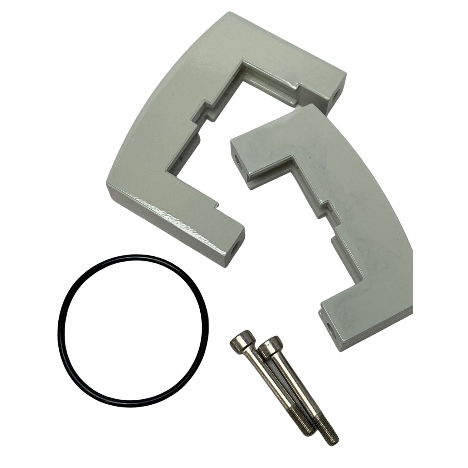 Tan metal connection with o-ring to seal