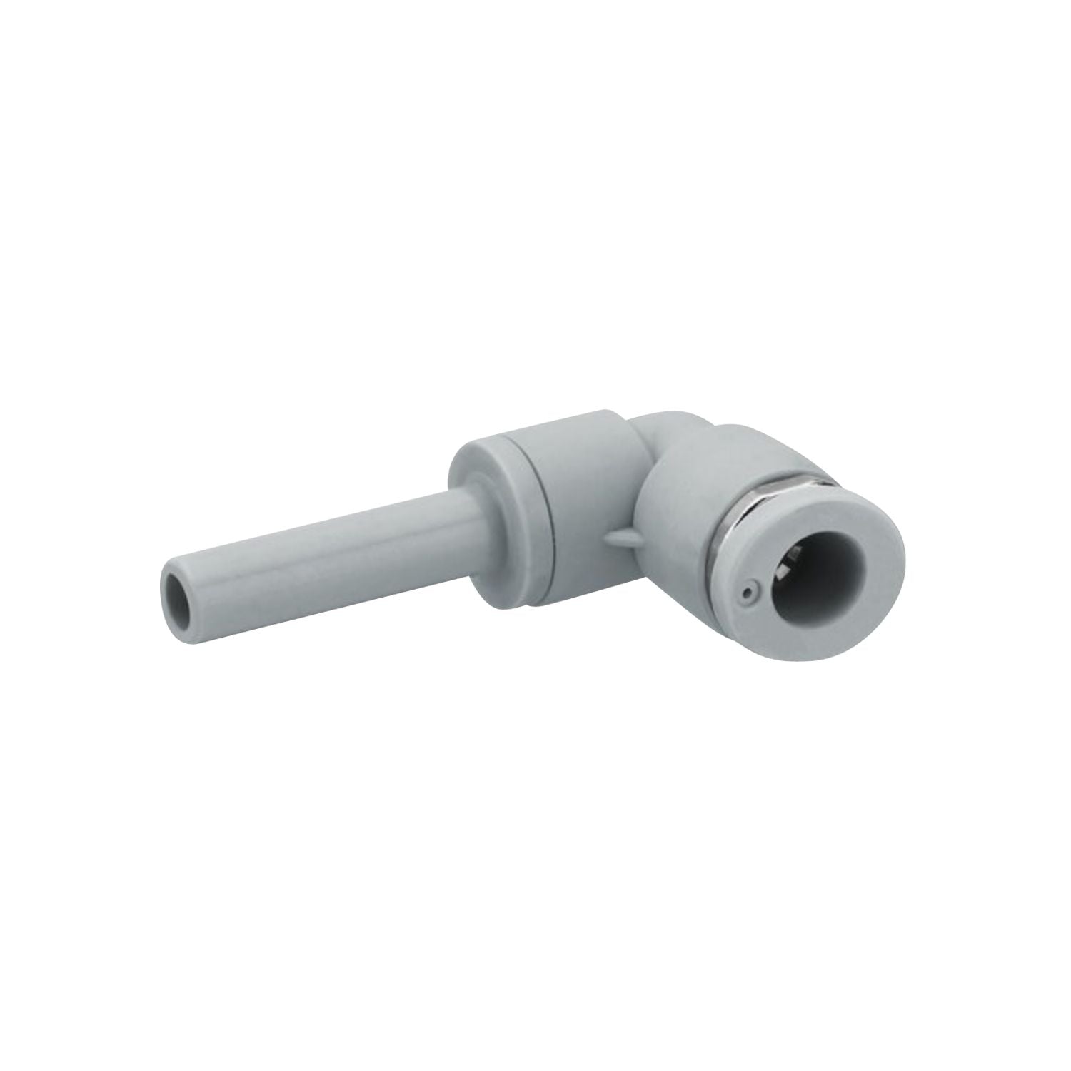90 degrees plastic fitting with female push in and male push in