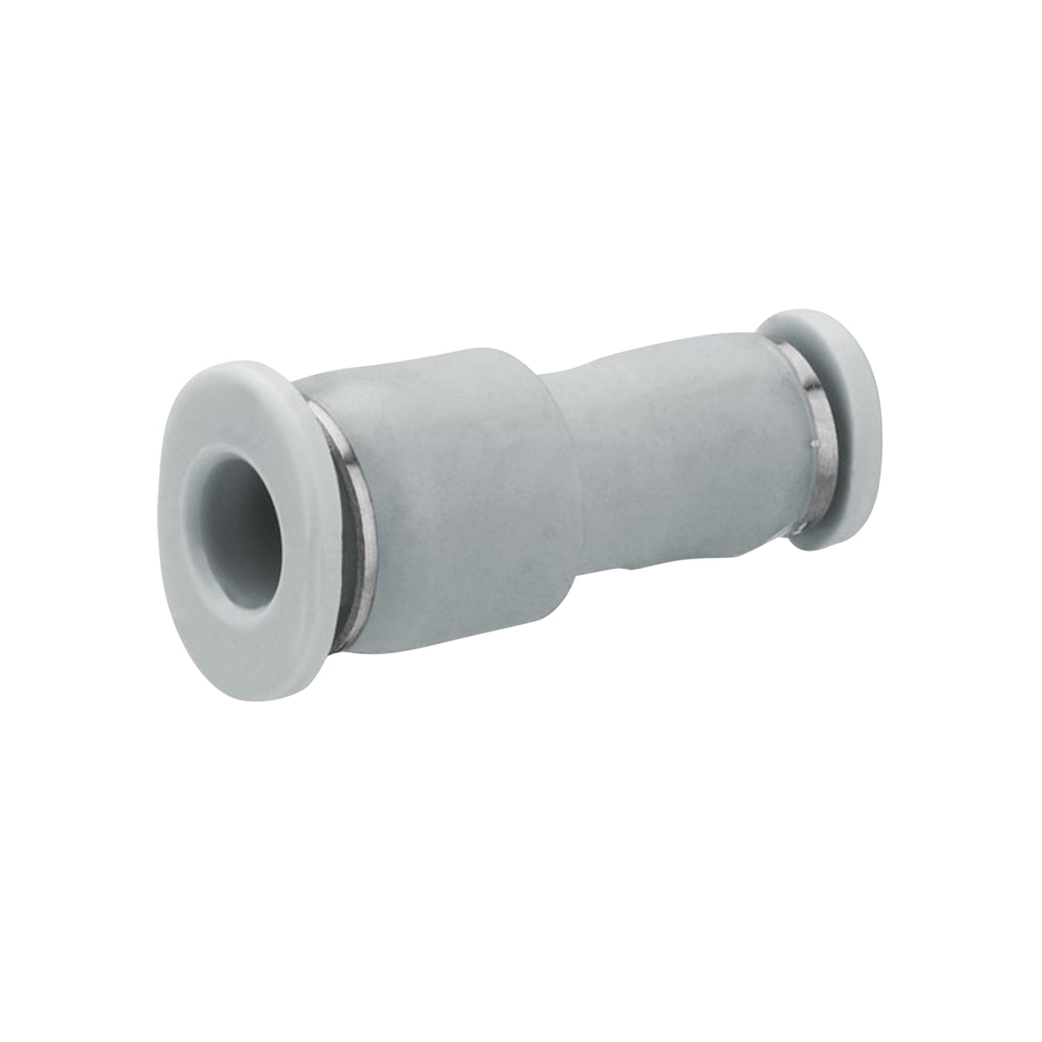 Straight plastic reducing fitting with female push in on both sides