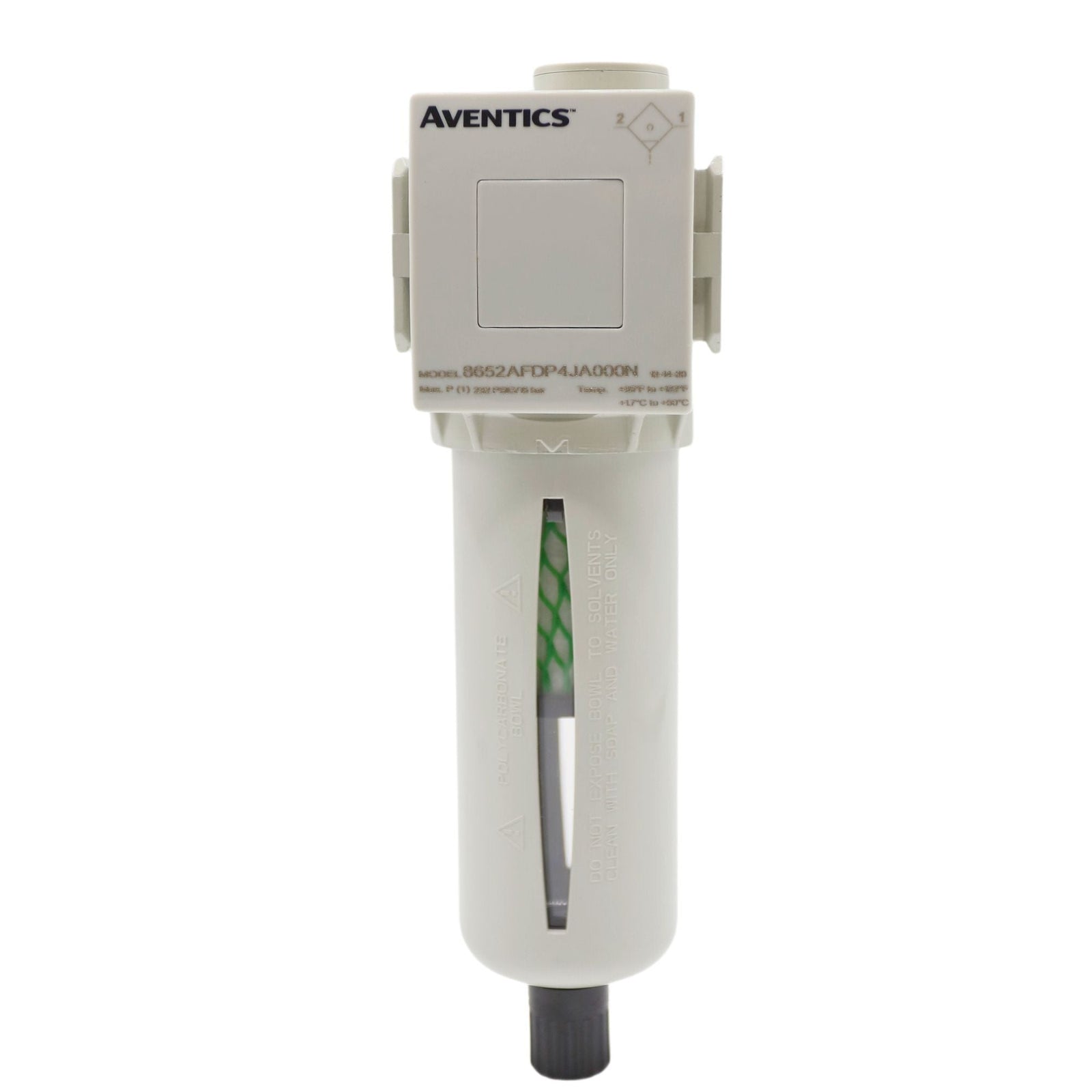 Gray cylinder filter with cube top