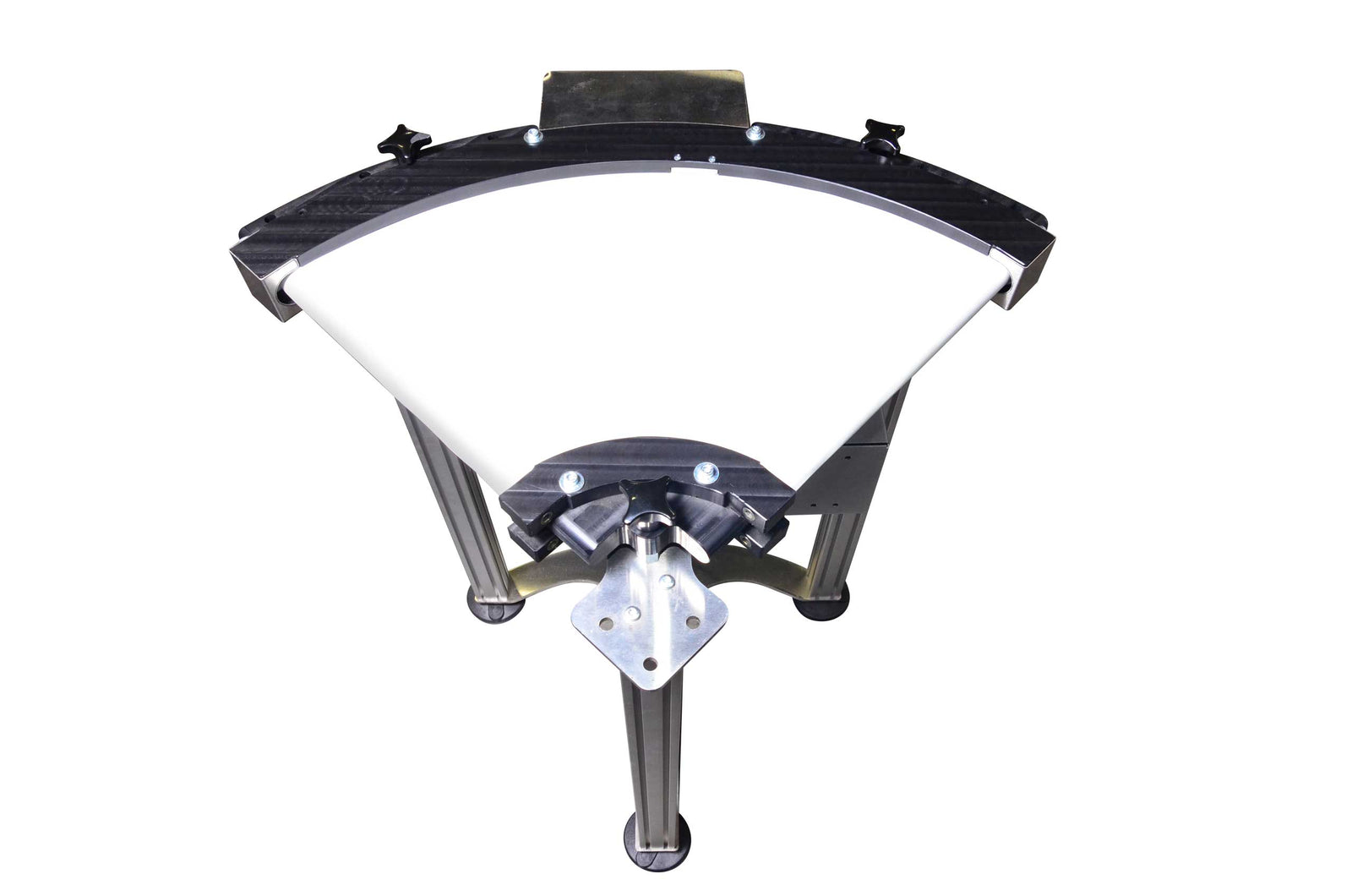 Angled frame conveyor