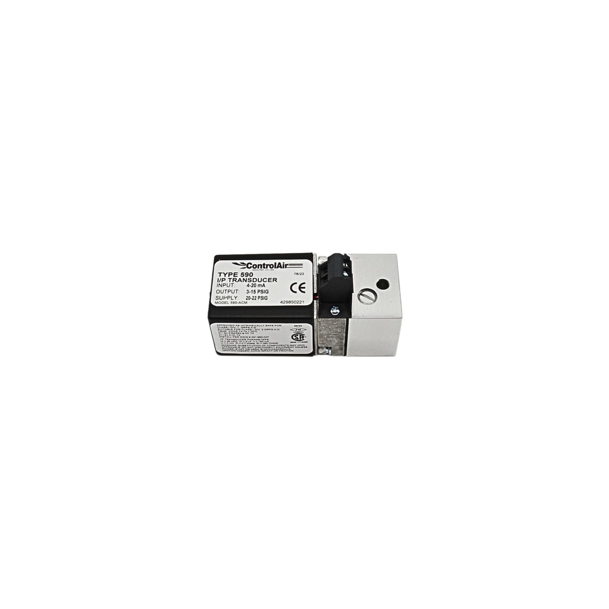 Control Air l Transducer I/P 4-20MA, 3-15PSI | 590-ACM - side view