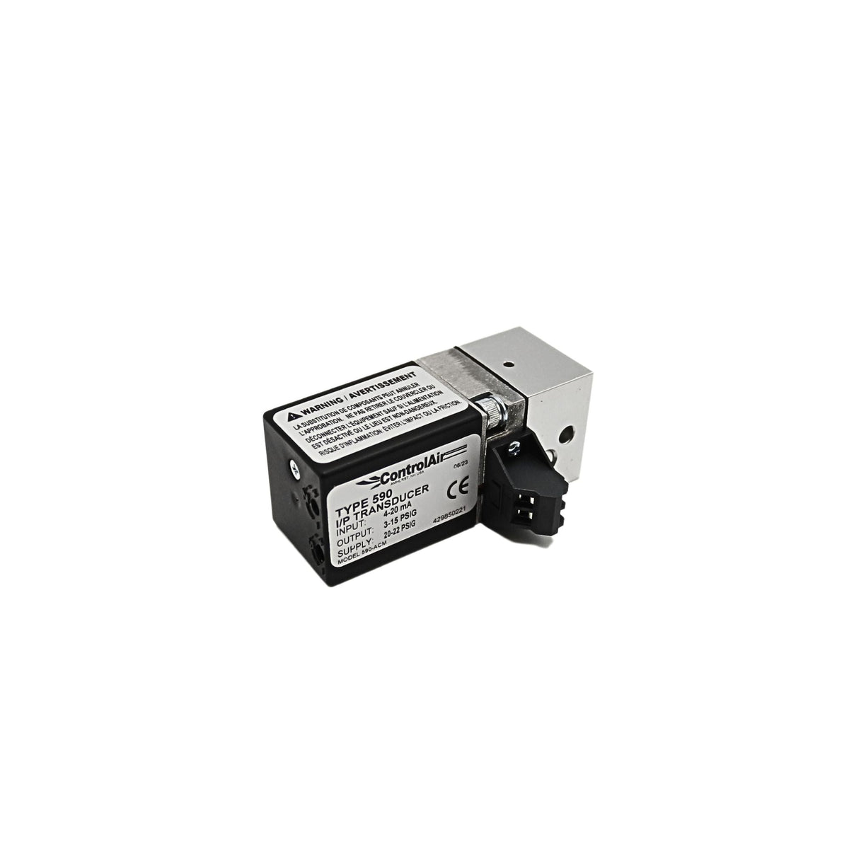 Control Air l Transducer I/P 4-20MA, 3-15PSI | 590-ACM - side view