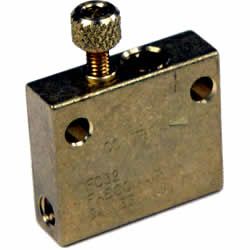 Square metal hosuing with adjustable screw on the top head