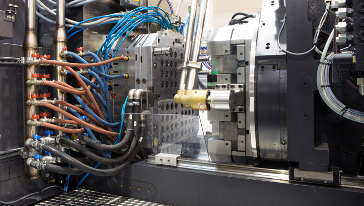 fluid handling hydraulic hoses push on injection molding machine