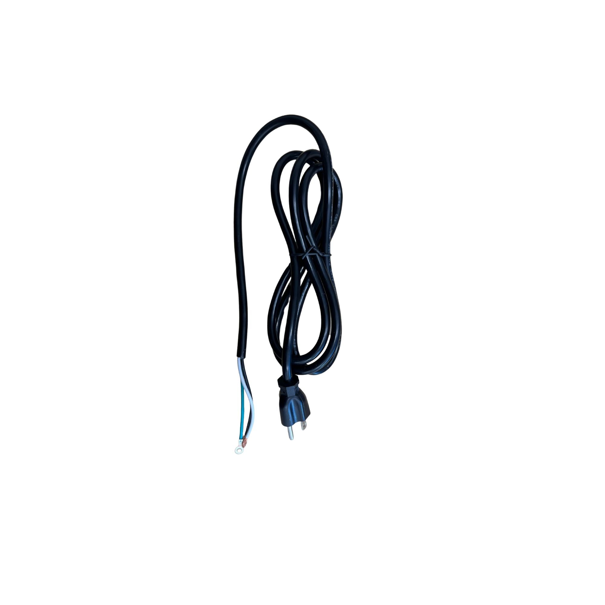 Black cord wrapped up