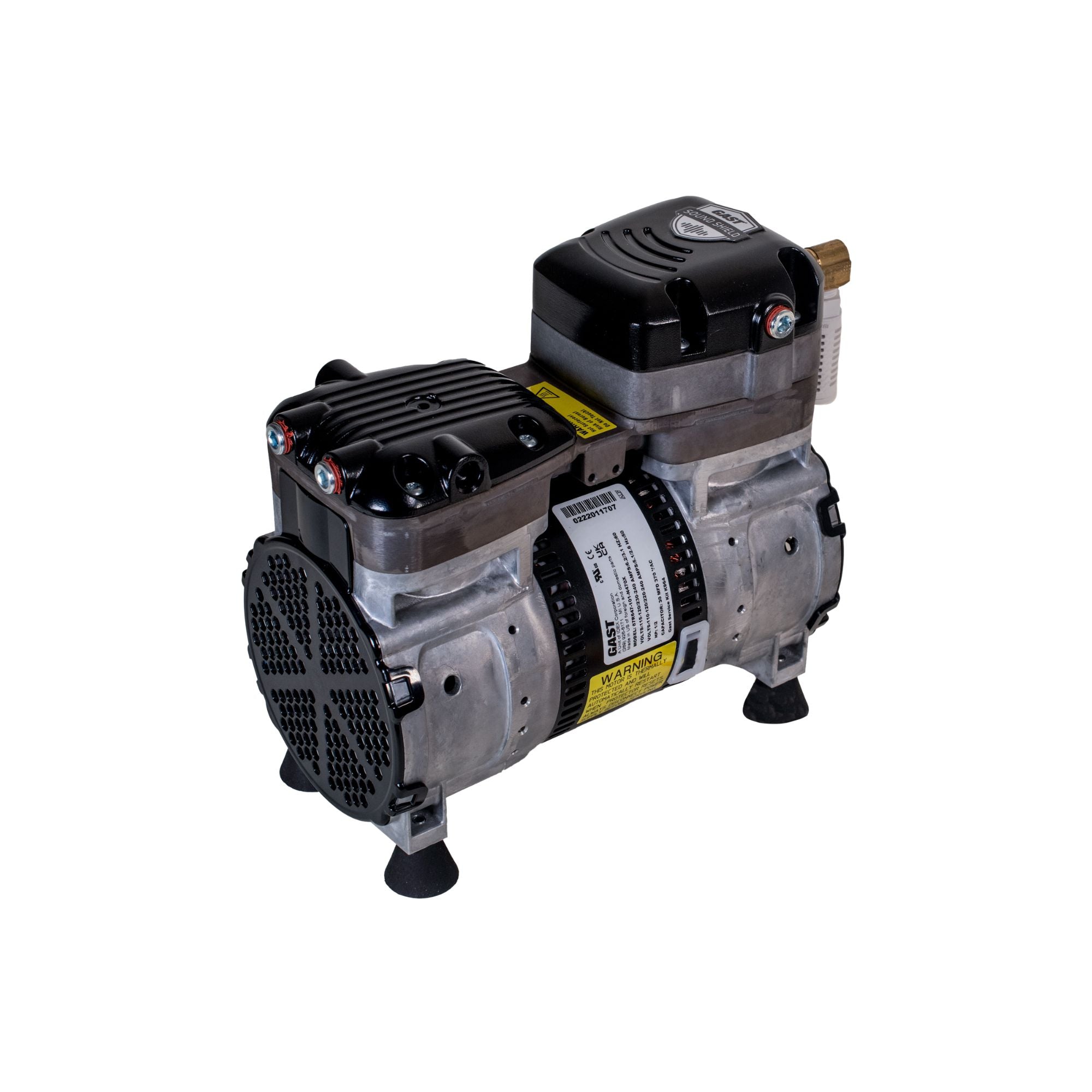 Gast | Rocking Piston Vacuum Pump. 4.8 CFM maximum flow, 28 Gast | Rocking Piston Vacuum Pump. 4.8 CFM maximum flow, 28