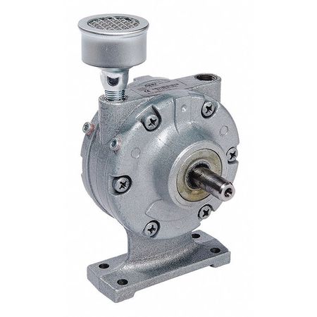 side  view of a compact upright air motor