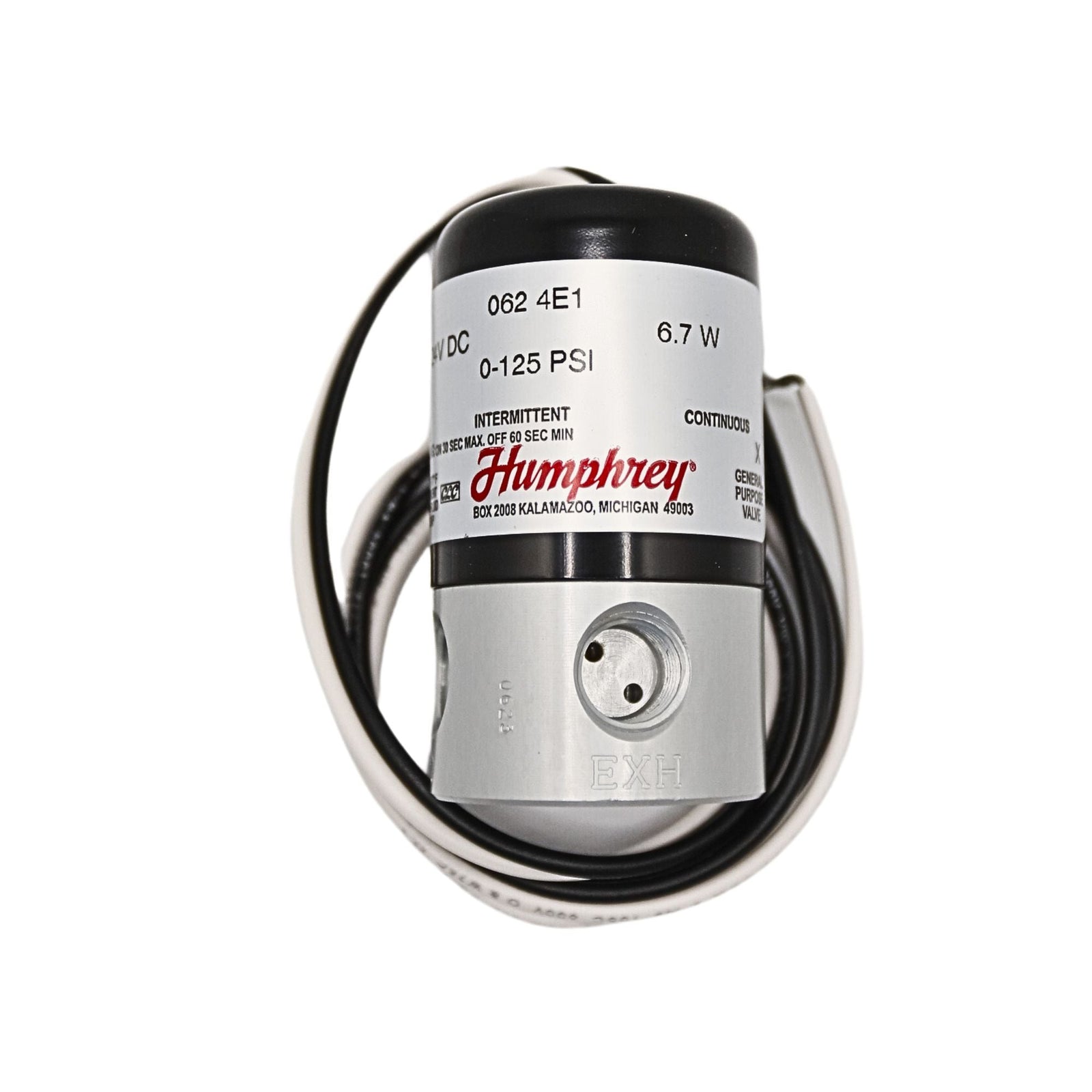 Humphrey | Tyna-Myte Solenoid Valve | 062-4E1-20-35-24DC used on humphrey product line - front view