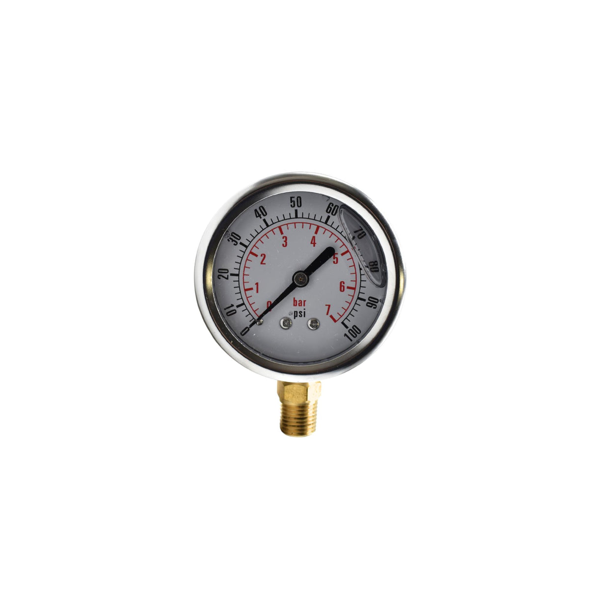 Hydraulic | CF Gauge, 2 1/2&quot; 0-100 NPT-Bottom Stem | CF1P-007-A