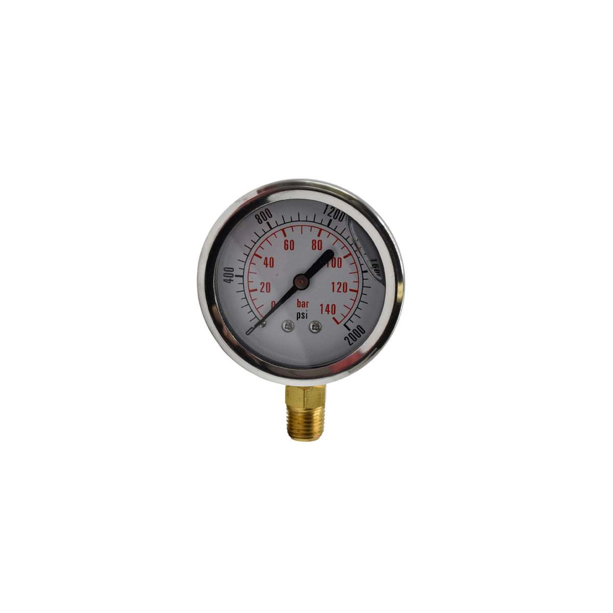Hydraulic | CF Gauge, 2 1/2" 0-2000 NPT-Bottom Stem | CF1P-140-A