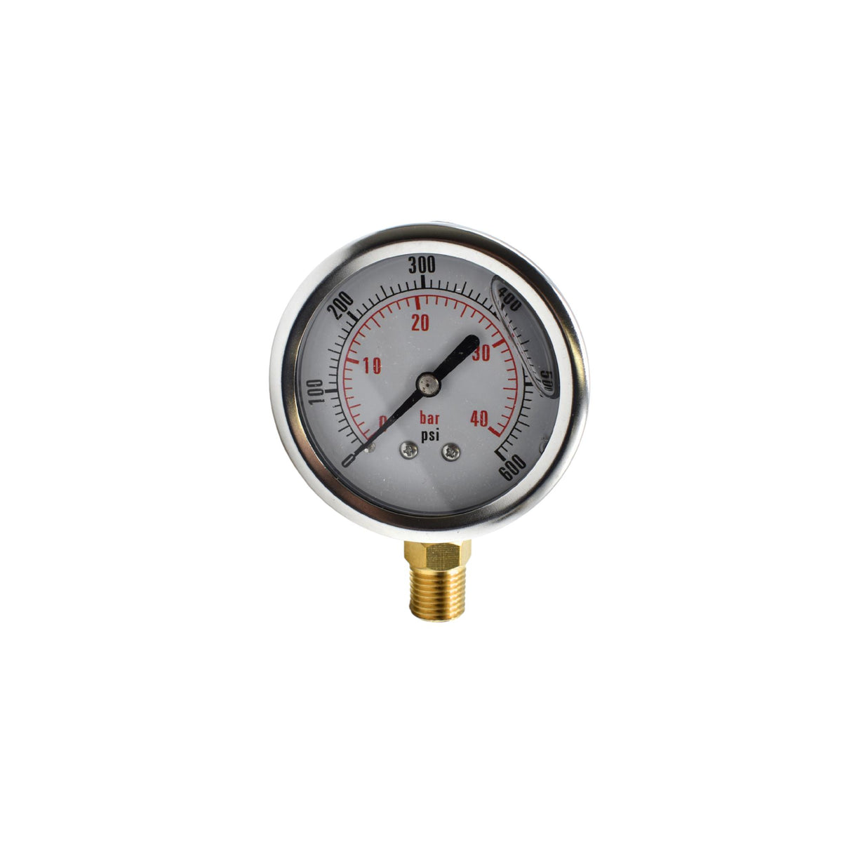 Hydraulic | CF Gauge, 2 1/2&quot; 0-600 NPT-Bottom Stem | CF1P-040-A