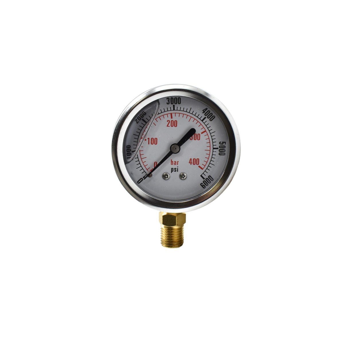 Hydraulic | CF Gauge, 2 1/2" 0-6000 NPT-Bottom Stem | CF1P-420-A