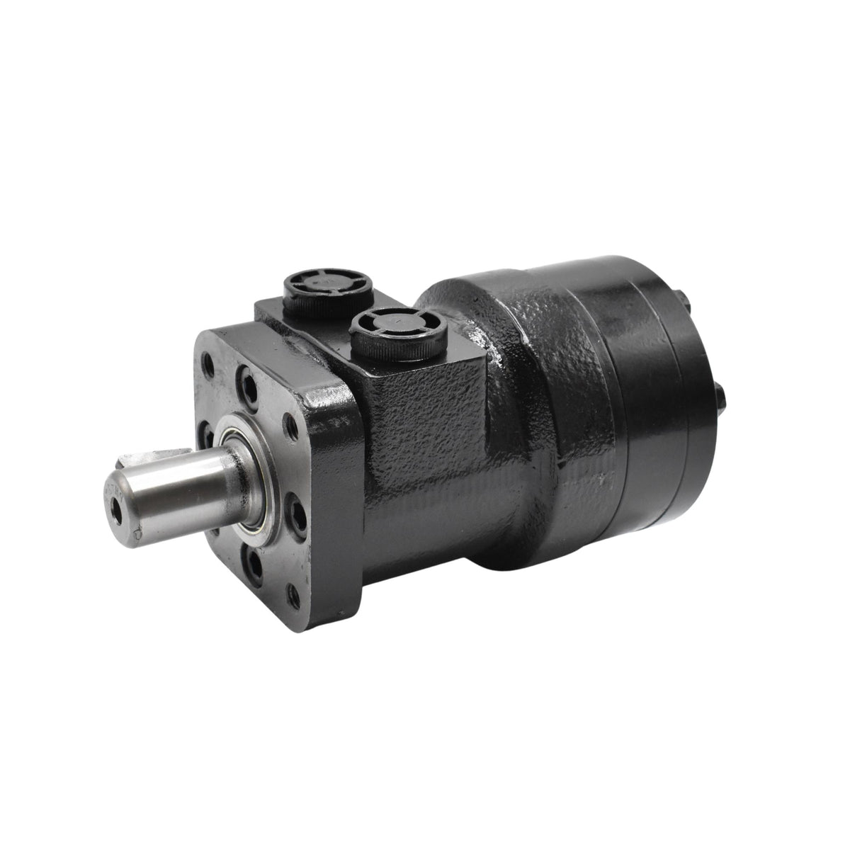 Hydraulic | LSHT Motor, 127.2cc, 475RPM, 2655in-lb, 2321psi Differential, 15.85GPM, SAE A 4-Bolt Mount, 1" Bore x 1/4" Woodruff Key Shaft, Side Ported, 1/2" NPT | BMRS-125 H4-K-P
