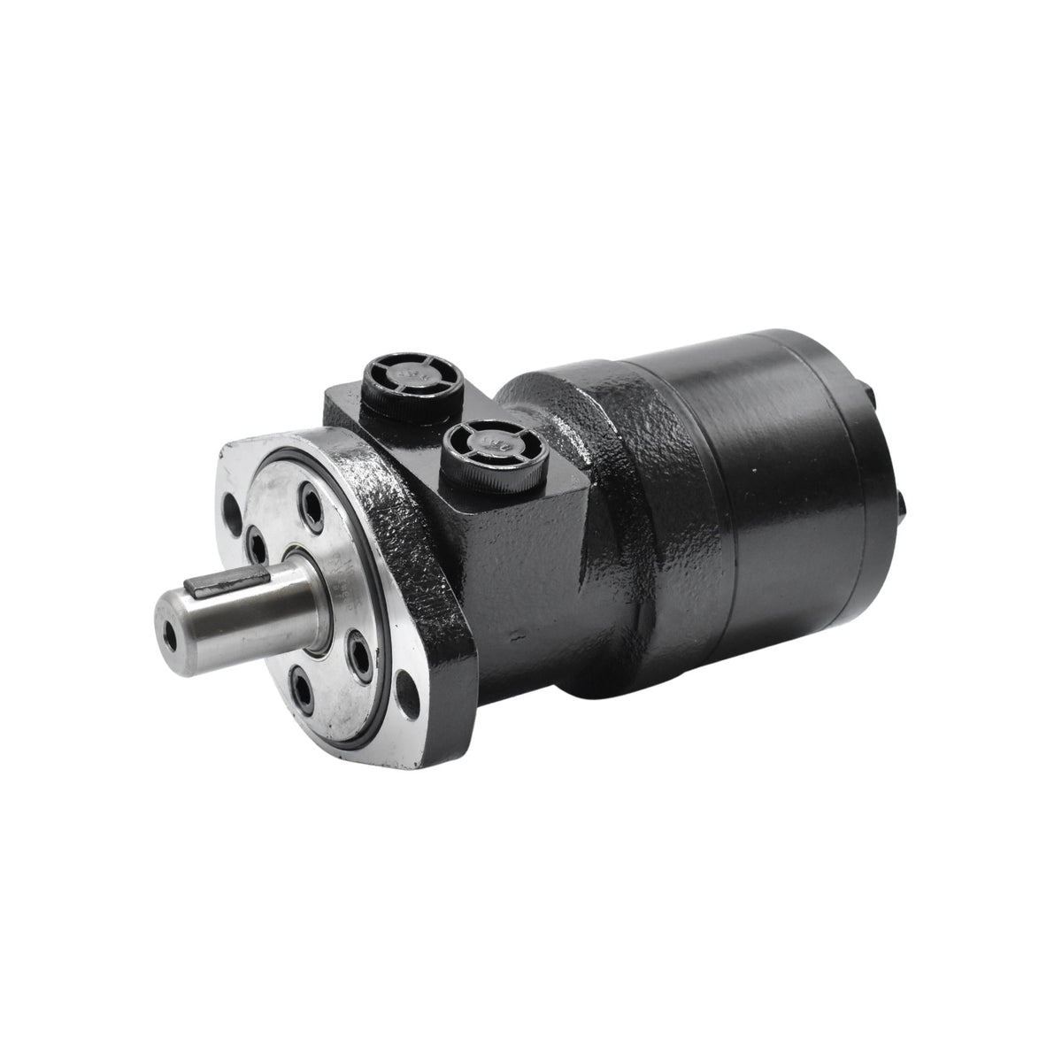 Hydraulic | LSHT Motor, 253.3cc, 240RPM, 3451in-lb, 2321psi Differential, 15.85GPM, SAE A 2-Bolt Mount, 1" Bore x 1/4" Woodruff Key Shaft, Side Ported, 1/2" NPT | BMRS-250 H2-K-P