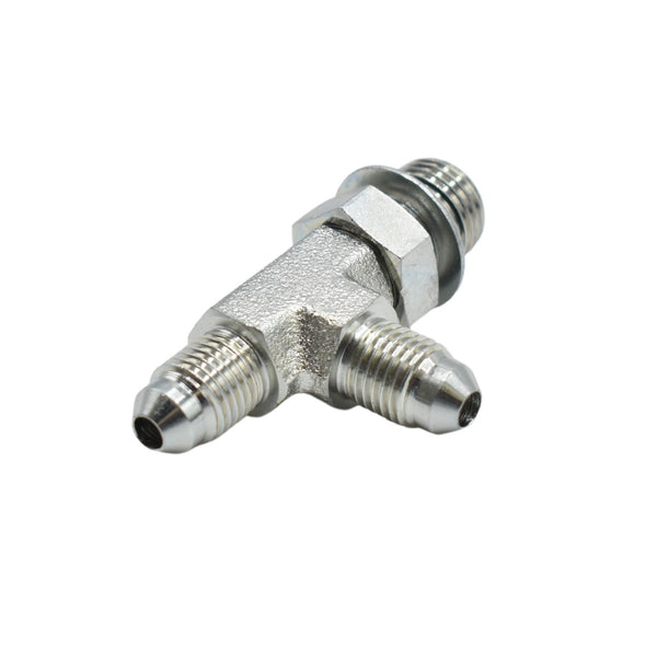 Hydraulics | 04MJ-06MAORB-04MJ Run Tee Forg Adapter | 6804-04-06-04-NW ...