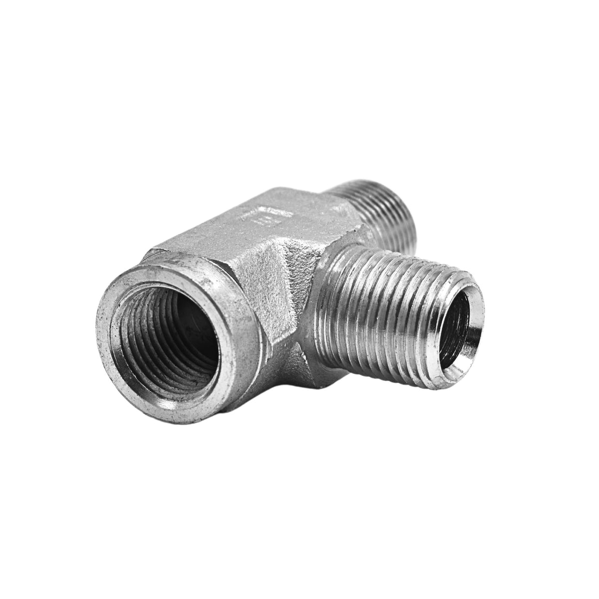 Hydraulics | 08MP-08FP-08MP Tee Forg Adapter | 5603-08-08-08-FG