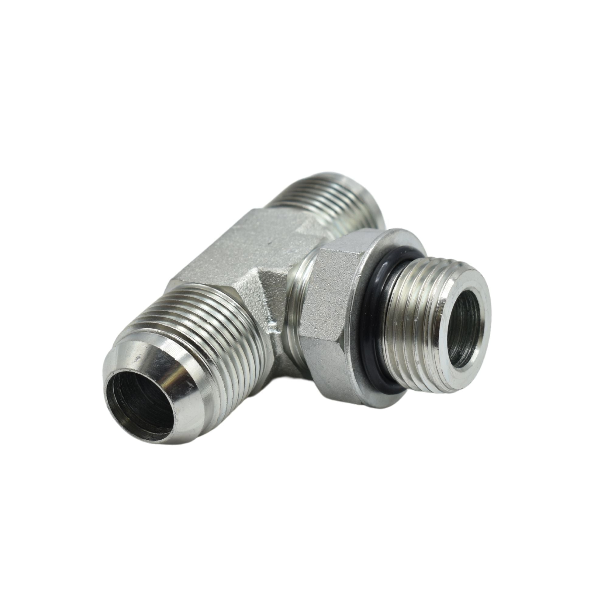 Threaded Branch Connection Adapter Hydraulics | 12MJ-12MJ-12MAORB Branch Tee Adapter | 6803-12-12-12-NWO ...