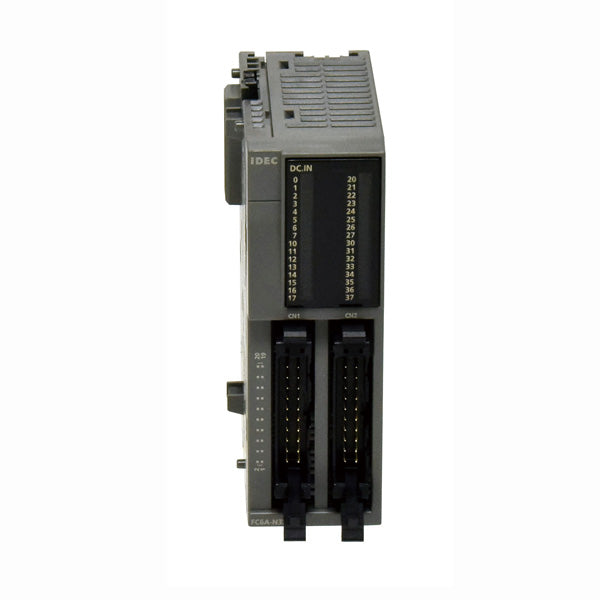 top side view of a cpu module with number labeled input connections