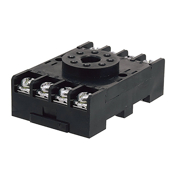 Plastic housing that has connection points on the front face