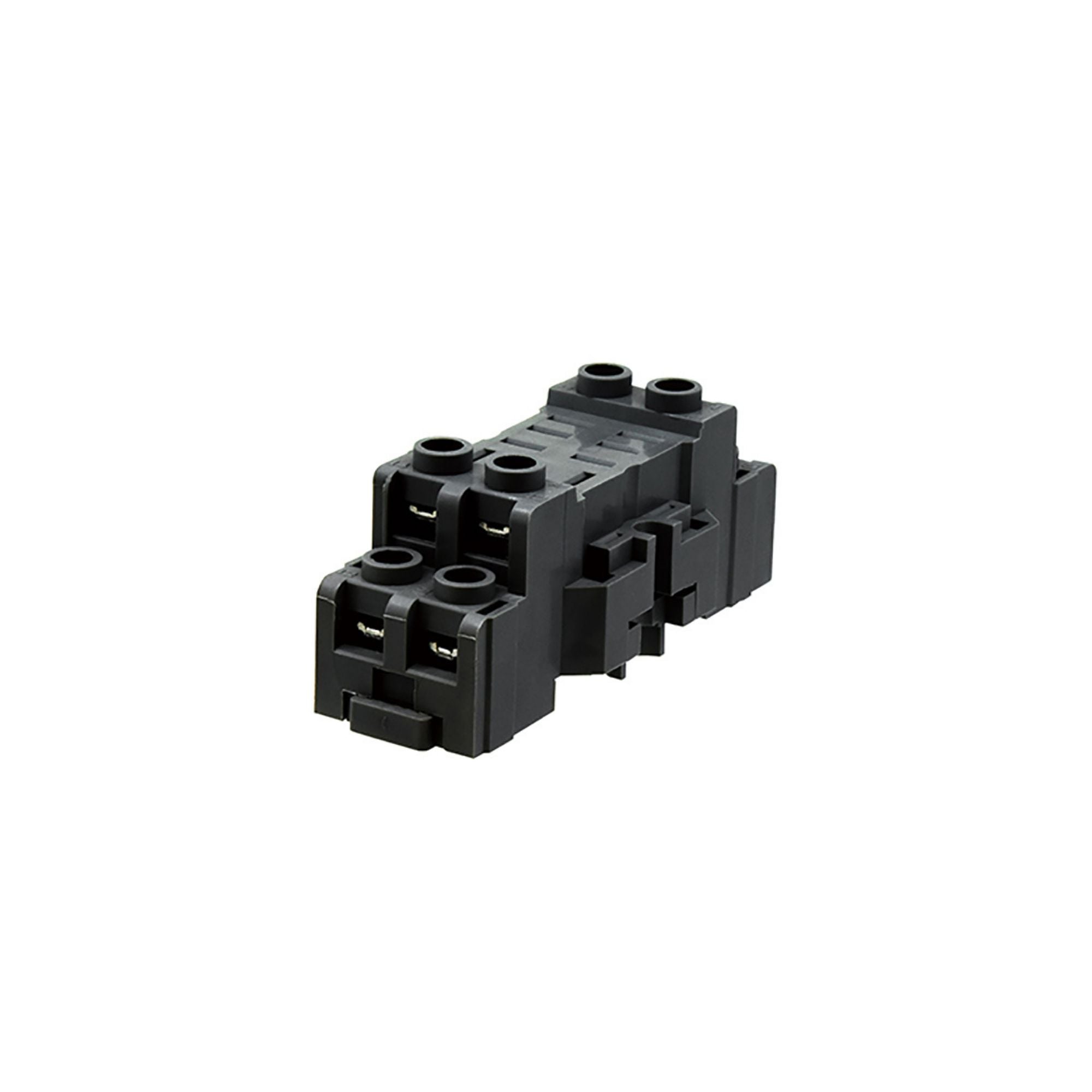 side view of a relay socket with multiple terminal points