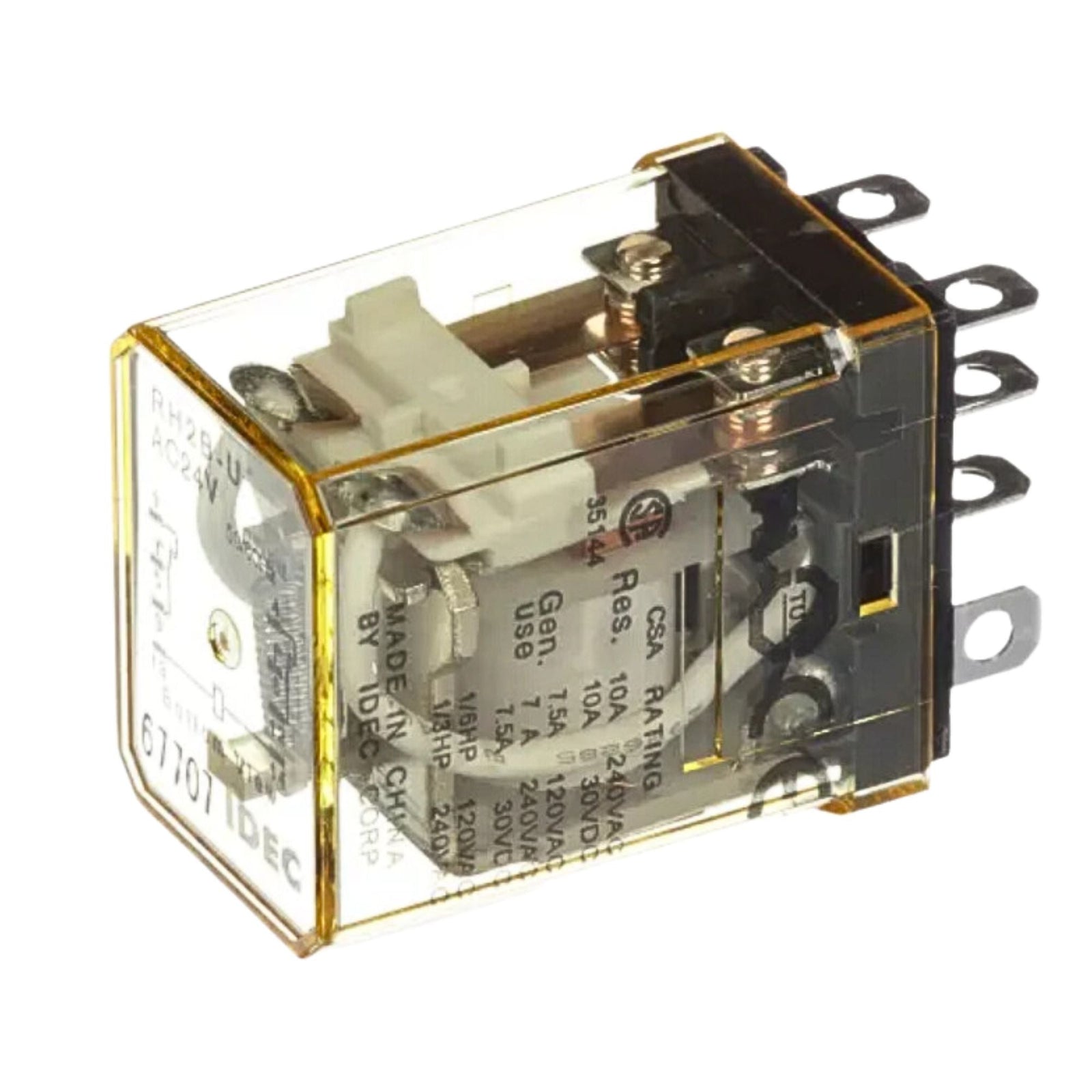 Ice Cube Relay | RH2B-UAC24V used on Idec product line - front view
