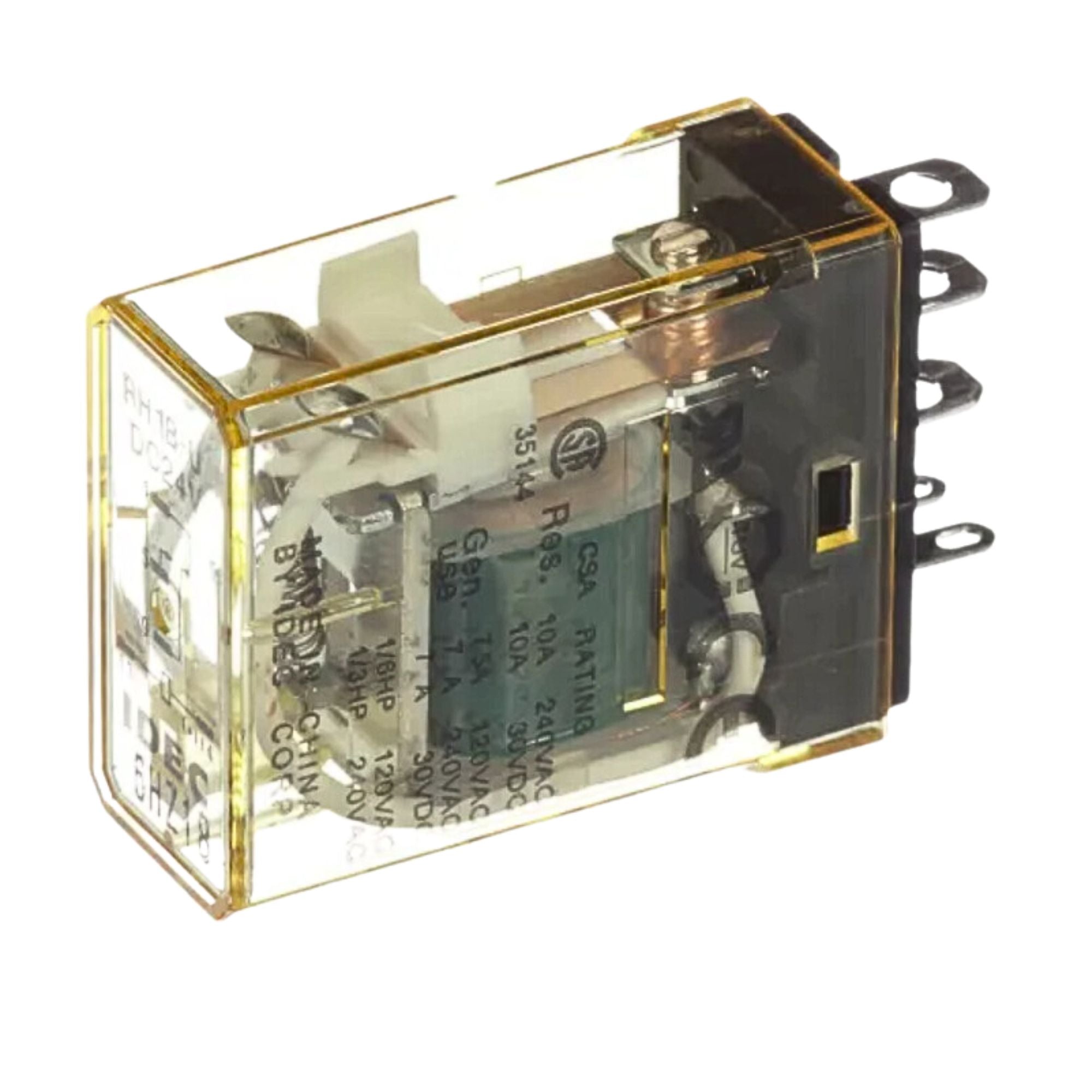 Plug-In Relay | RH1B-UAC24V used on idec product line- Front view