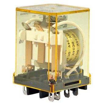 Clear plastic housing with connection points on the bottom side