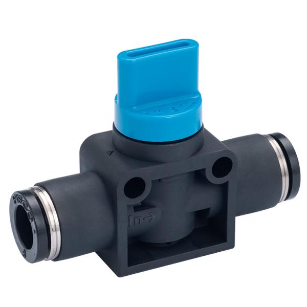 Koganei | Hand Valve 1/4" Tube x 1/4" Tube 3-direction | HV1/4-1/4-Pneumatic-TECO Technology