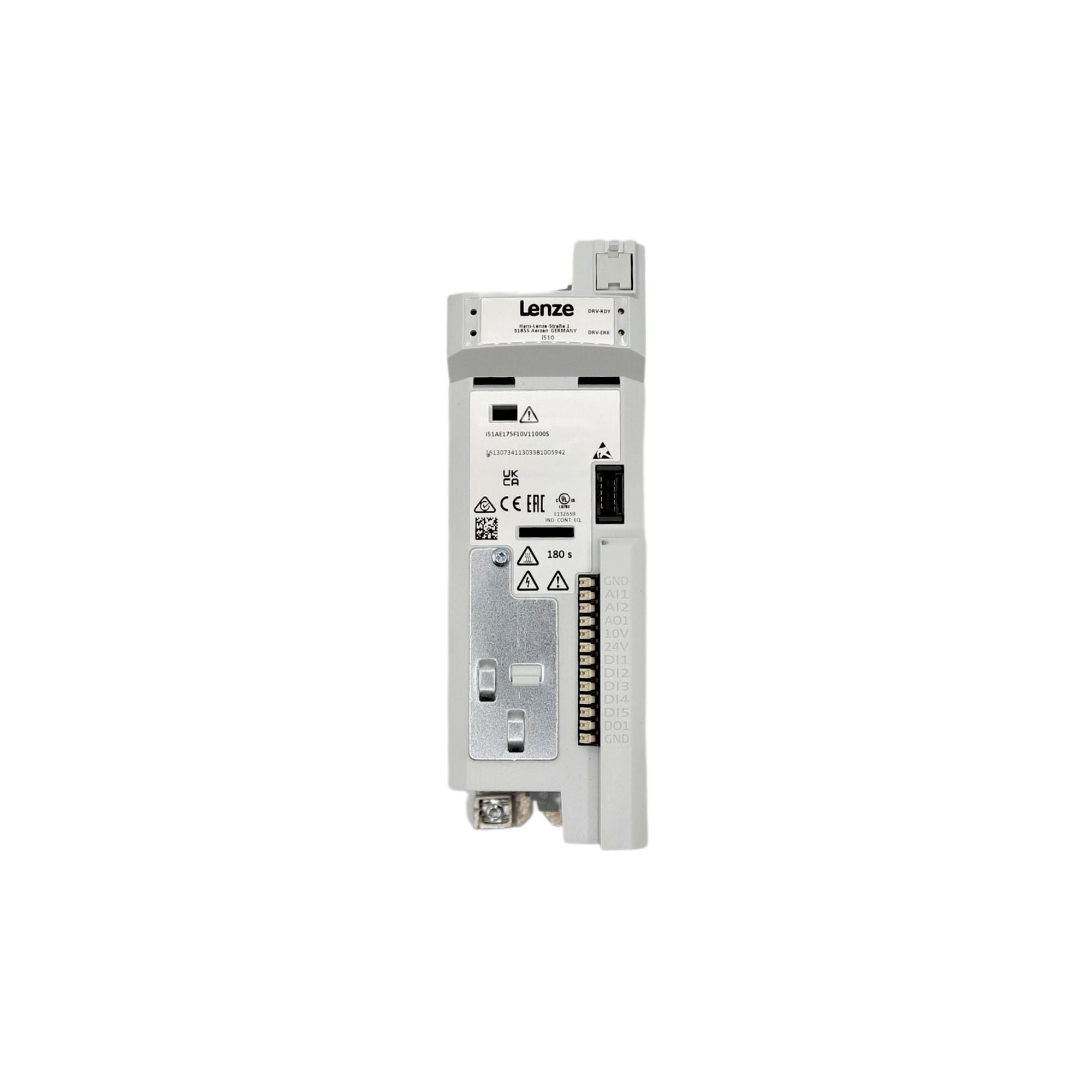 Lenze | i510 Cabinet VFD 1 HP 3ph 480V IP20 | I51AE175F10V11000S
