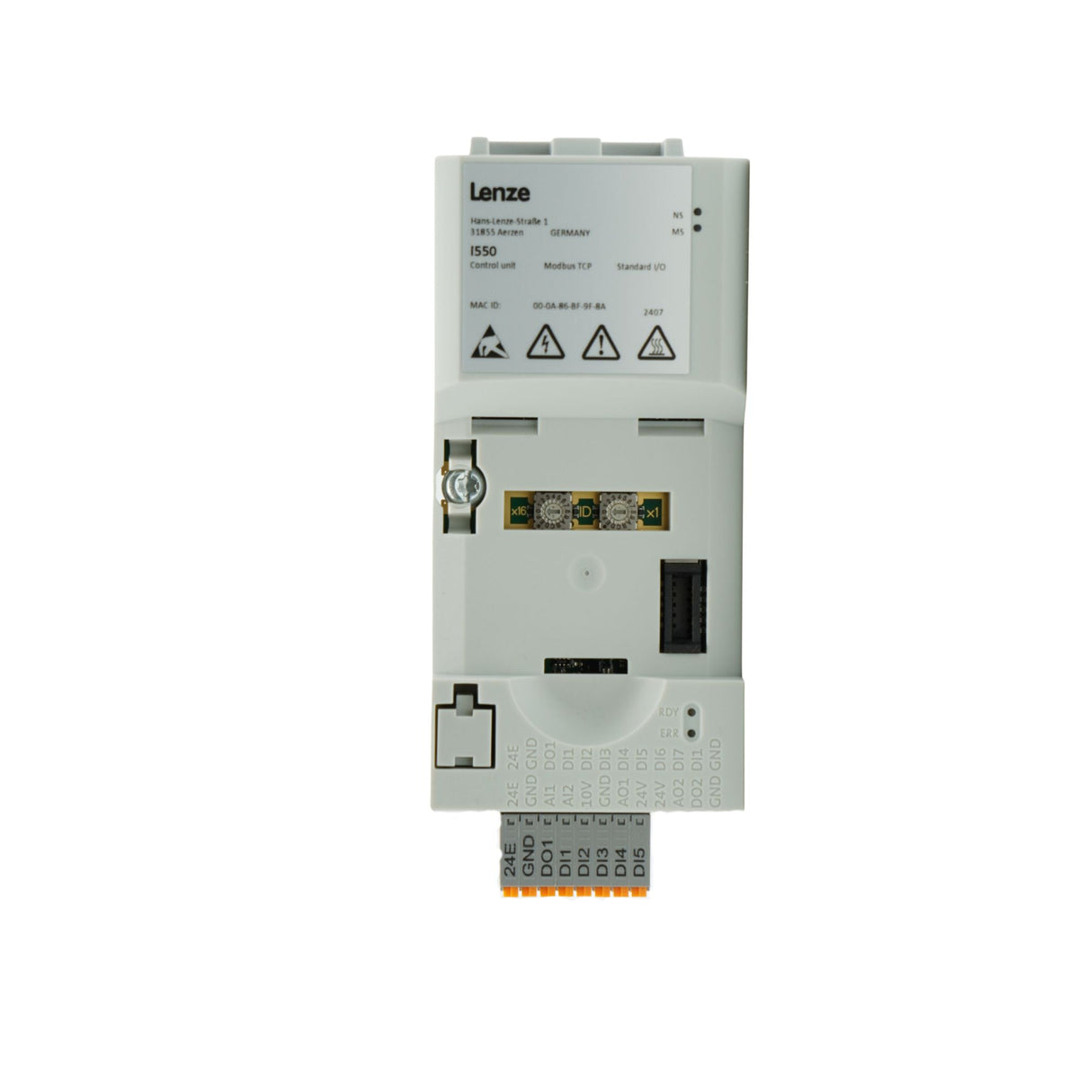 Lenze | i550 Control Unit, Modbus TCP/IP, EPM memory IP20 | I5CA5V02000VA1000S