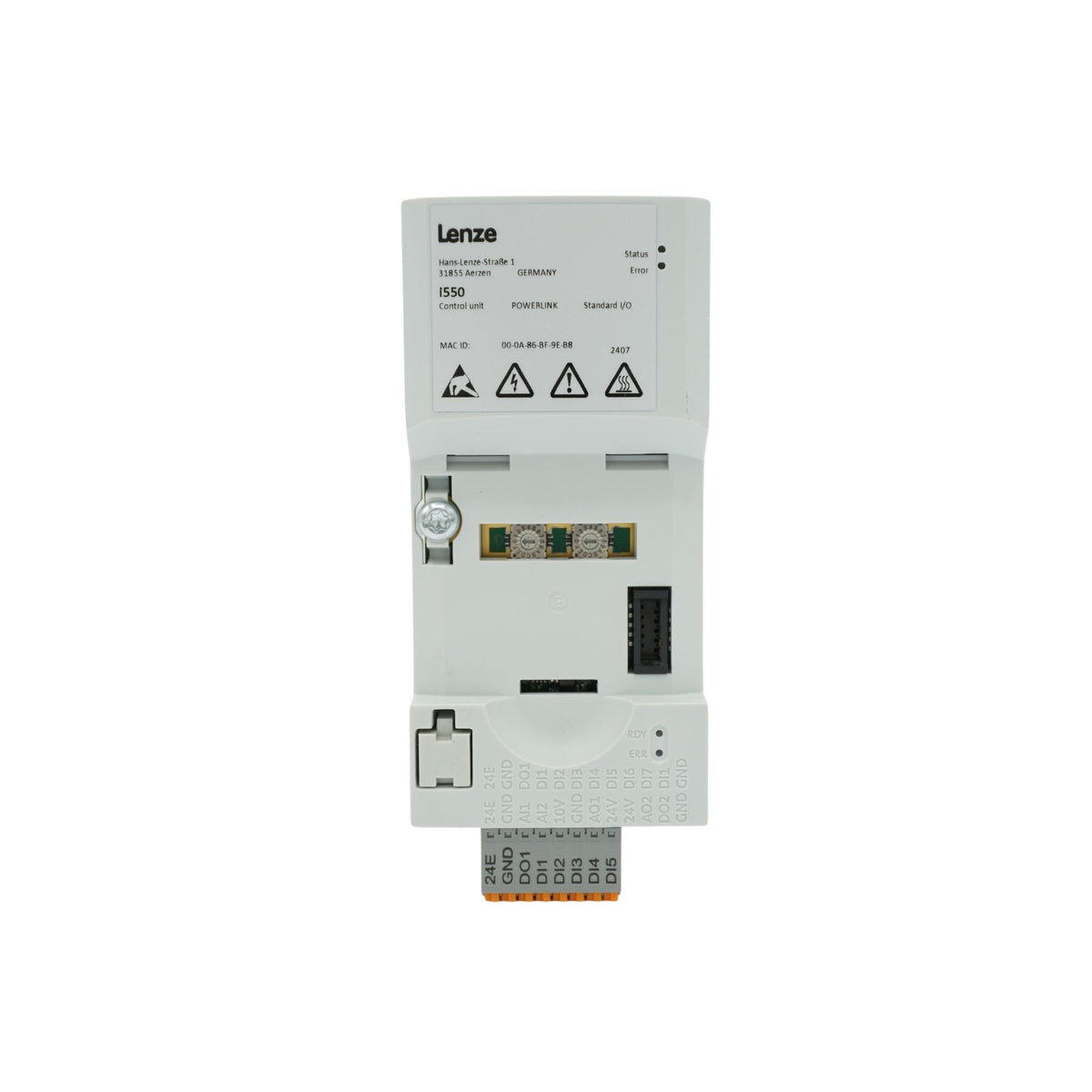 Lenze | i550 Control Unit, Powerlink, EPM memory IP20 | I5CA5N02000VA1000S