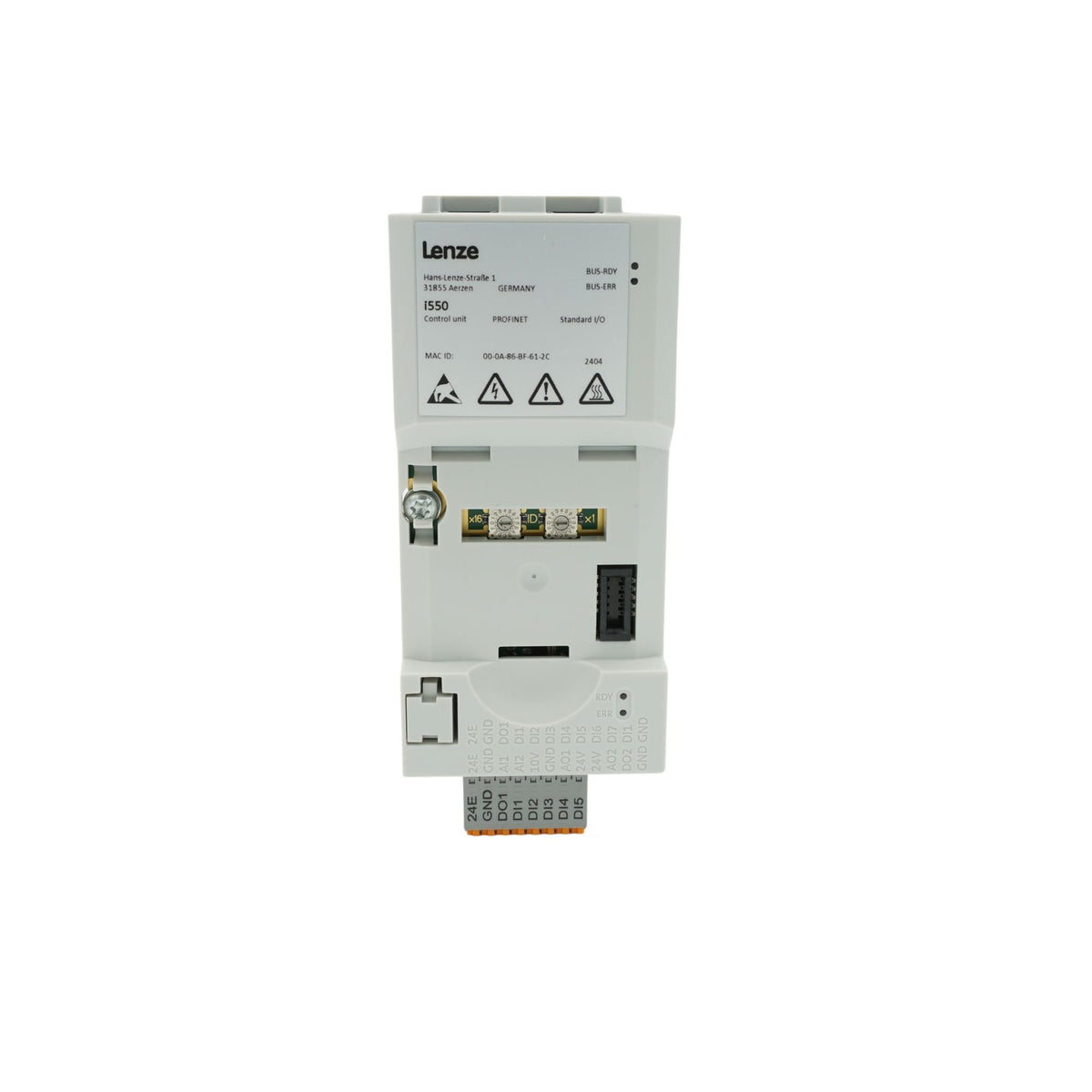 Lenze | i550 Control Unit, ProfiNet, EPM memory IP20 | I5CA5R02000VA1000S