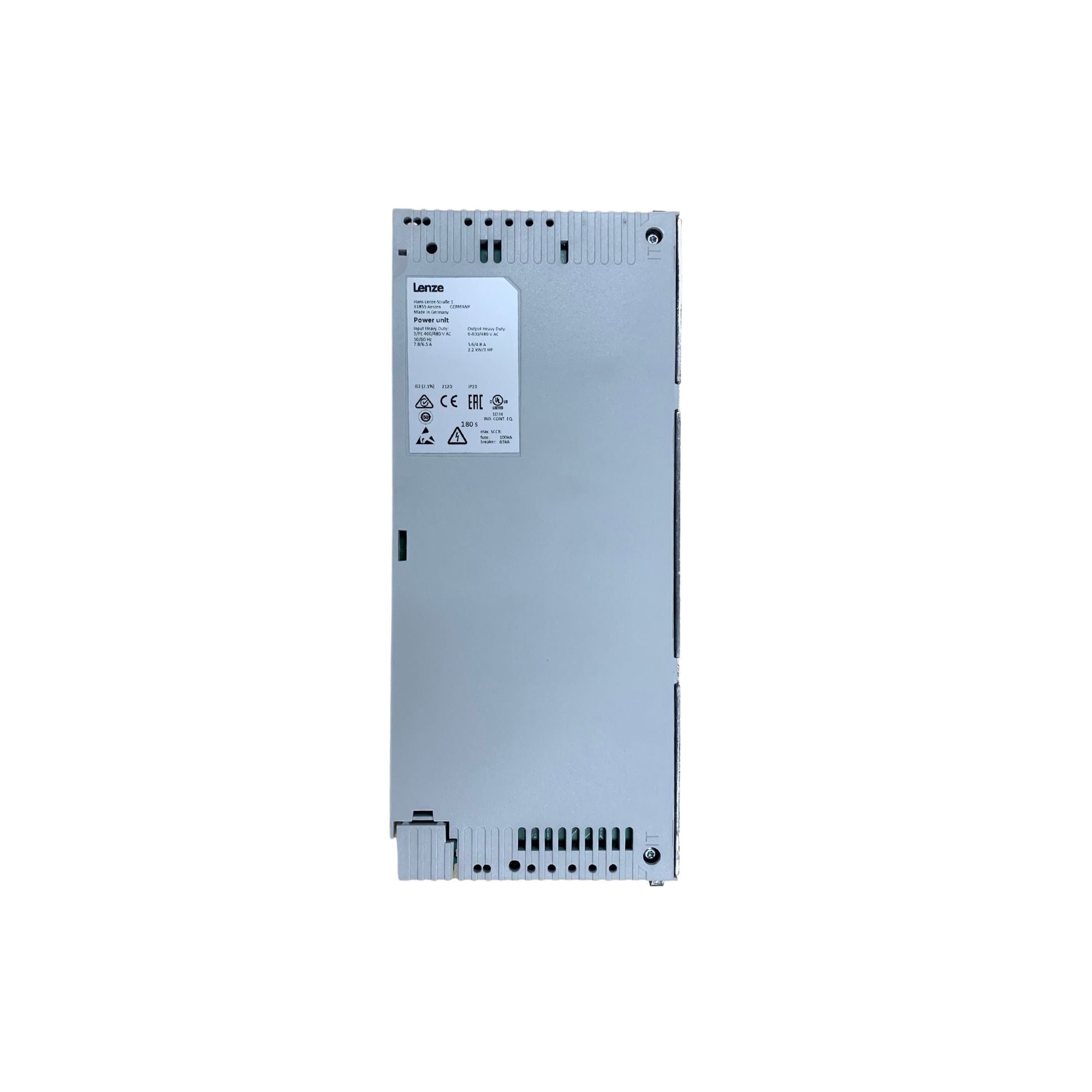 Lenze I5DAE222F10V10000S / i550 Power Unit Inverter - 2,2 kW, 279,40