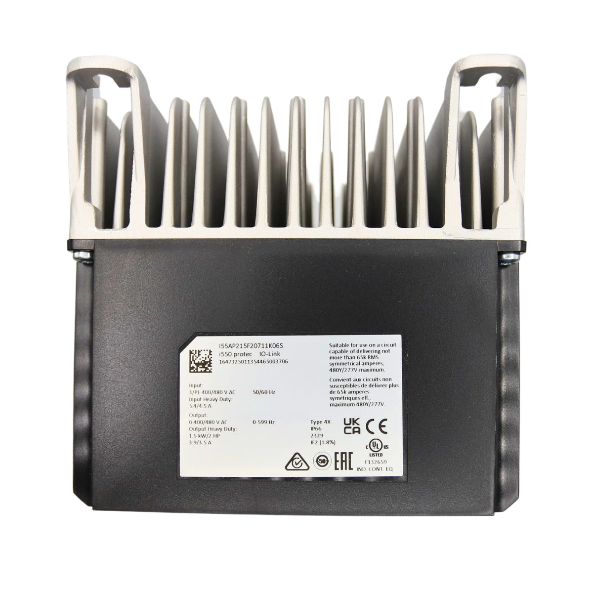 black square with gray grating