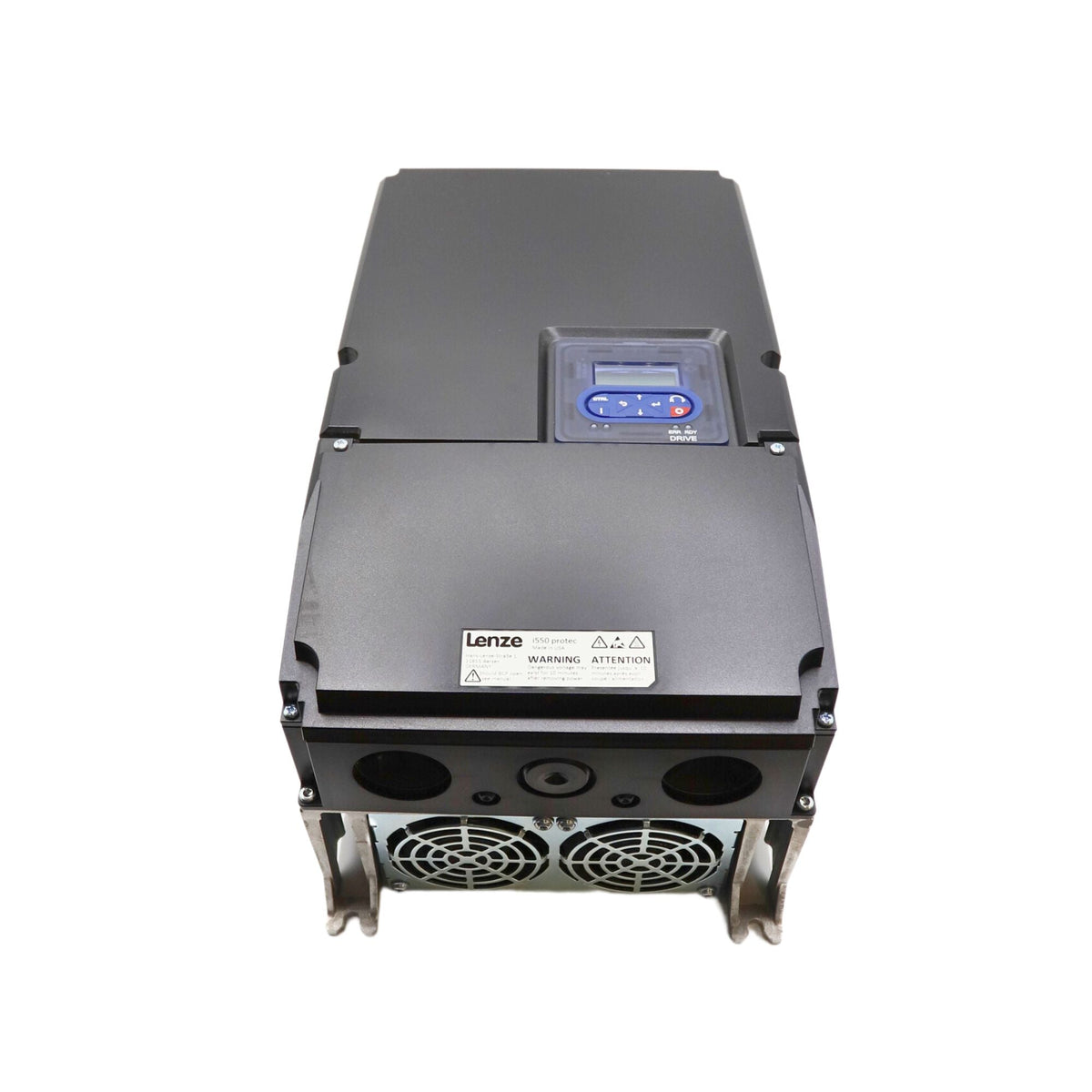 Lenze | I550 Protec 20hp Wall Mount, Nema 4x rated, Keypad, Incremental encoder (HTL) via two digital inputs, 5digital inputs, 2 analog inputs, 1 digital output 1 analog Output, 1 relay | I55AP315F00711K00S - front view