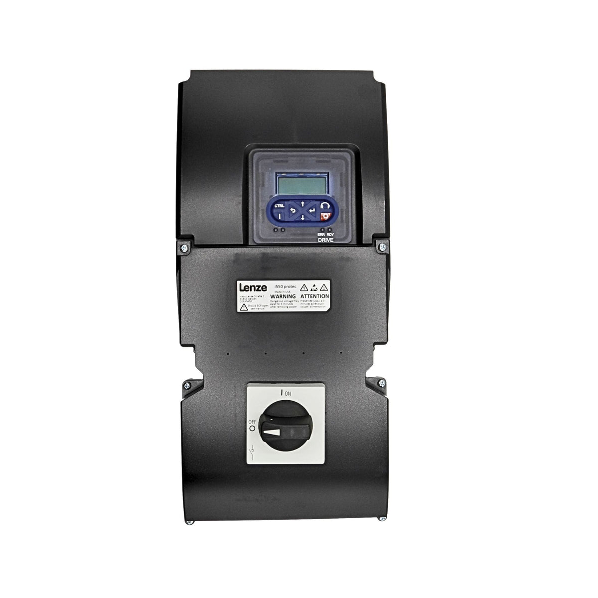 Lenze | I550 Protec 5hp IO-LinkBasic STO with Incremental encoder (HTL) | I55AP240F20711K06S - front view