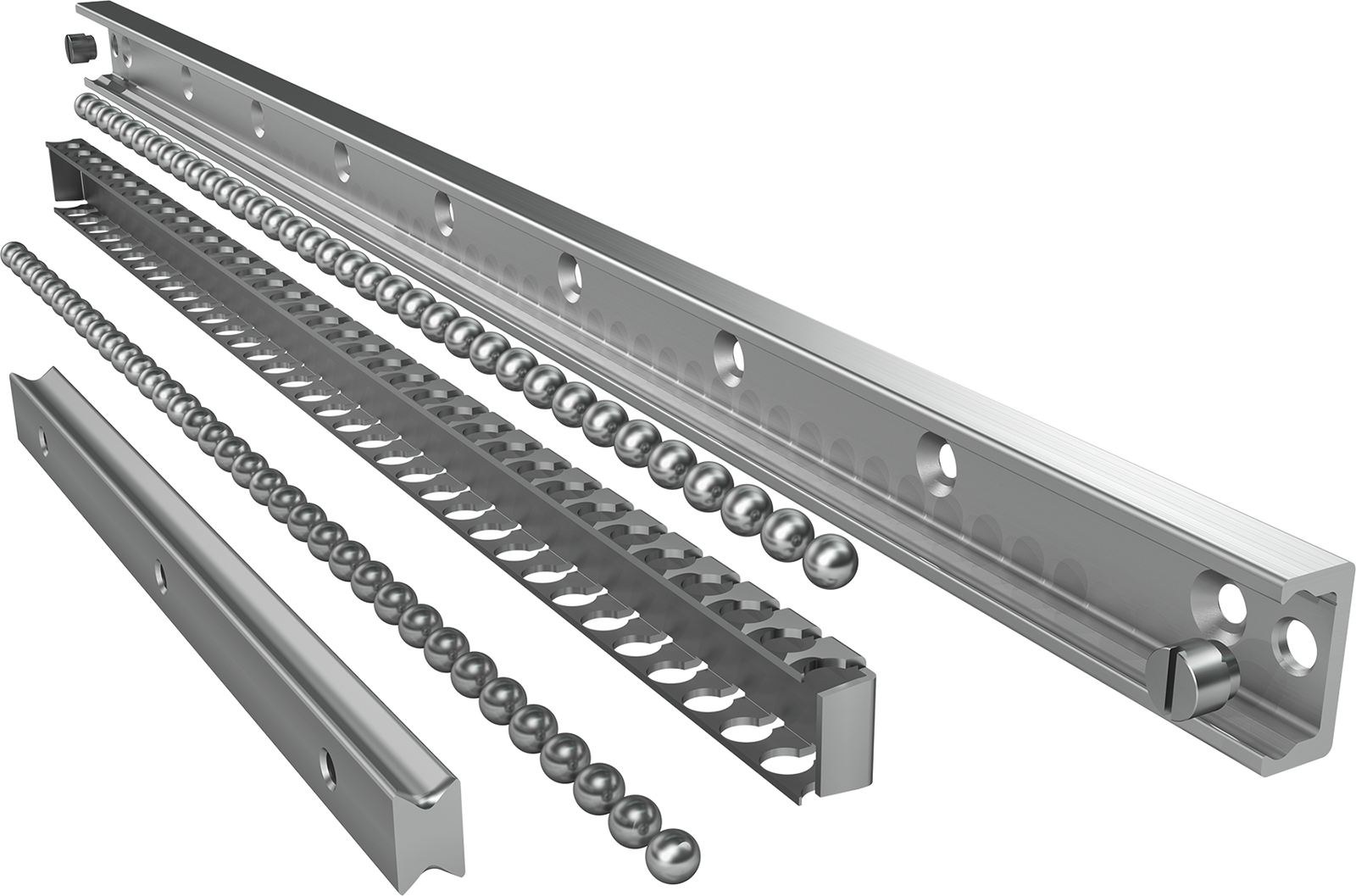 Linear roll on sliding rails