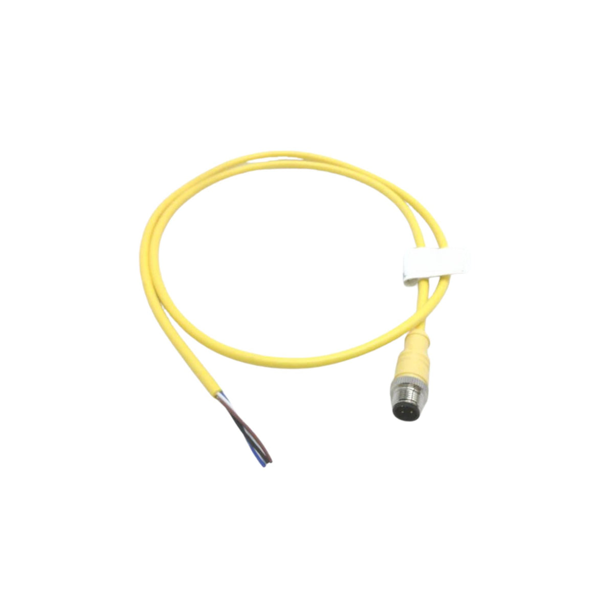 Mencom | M12 Cordset, 4 Pole, Male Straight, 1 M | MDC-4MP-1M