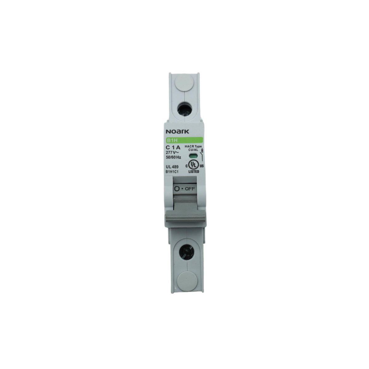 Noark | B1H UL489 AC Mini Circuit Breaker, C-Curve, 1-pole, 1A, 10kA at 480Y/277 VAC | B1H1C1