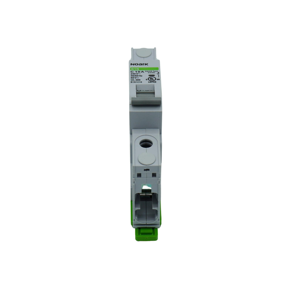 Noark | Mini Circuit Breaker, 1P, C-Curve, 10A, UL489, 240VAC/60VDC, 10 kA, Box Lug | B1N1C10