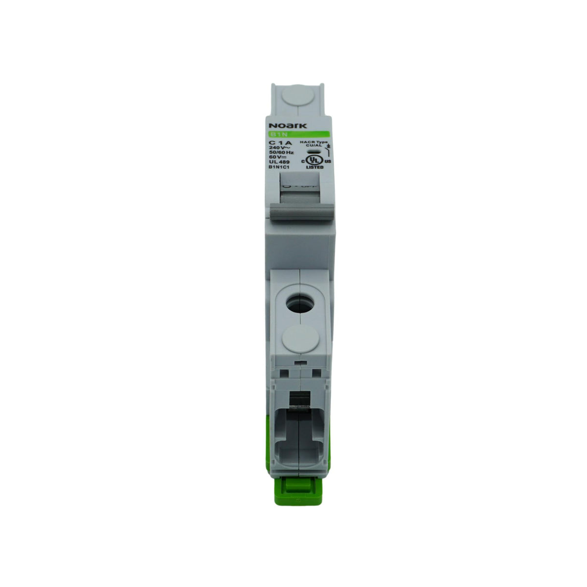 Noark | Mini Circuit Breaker, 1P, C-Curve, 1A, UL489, 240VAC/60VDC, 10 kA, Box Lug | B1N1C1