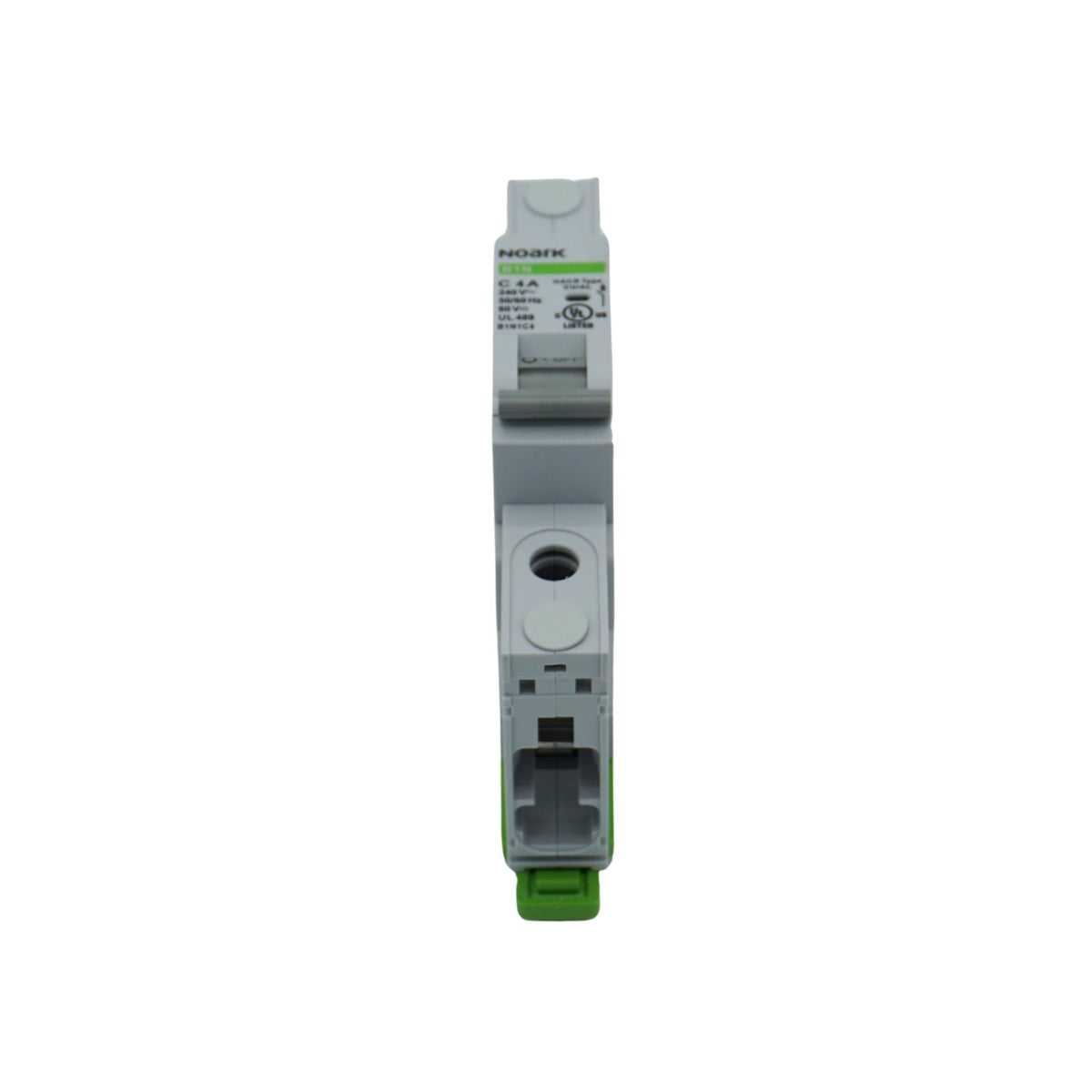 Noark | Mini Circuit Breaker, 1P, C-Curve, 4A, UL489, 240VAC/60VDC, 10 kA, Box Lug | B1N1C4