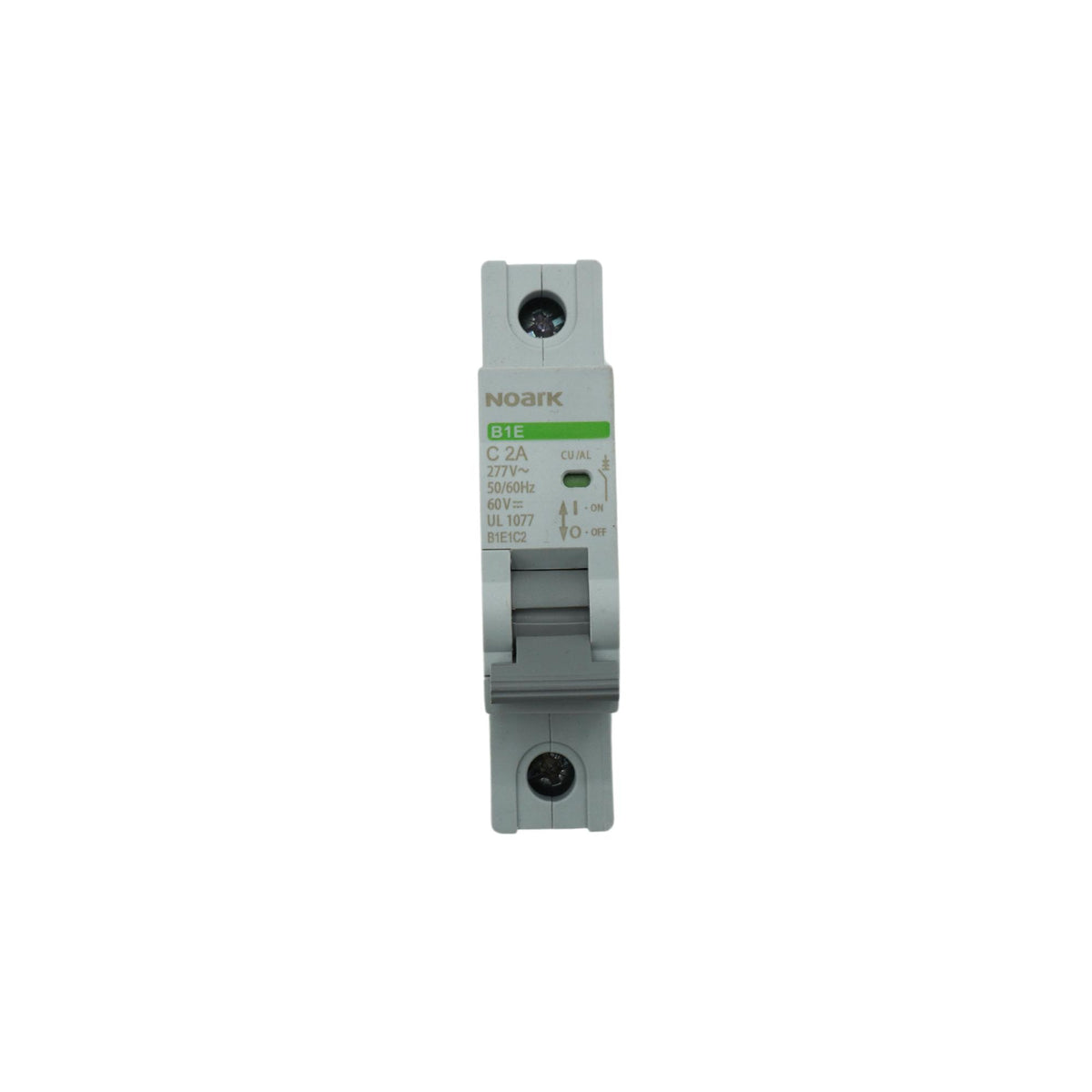 Noark | Mini Circuit Breaker, UL1077, 1-Pole, C-Curve, 2A, 5kA, 277VAC | B1E1C2