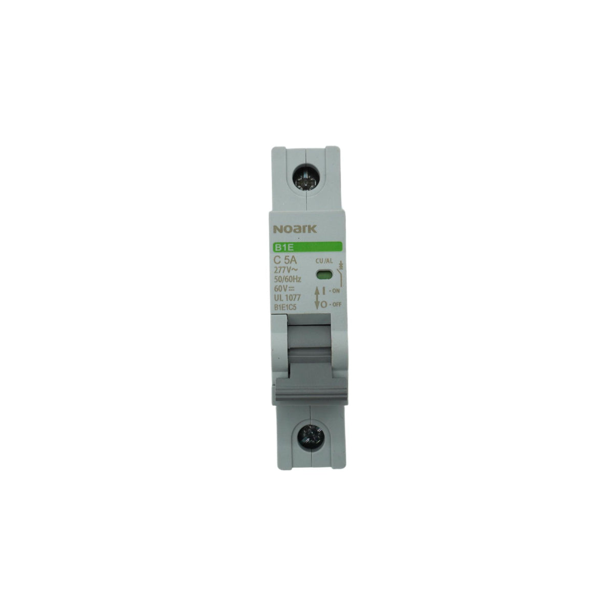 Noark | Mini Circuit Breaker, UL1077, 1-Pole, C-Curve, 5A, 5kA, 277VAC | B1E1C5