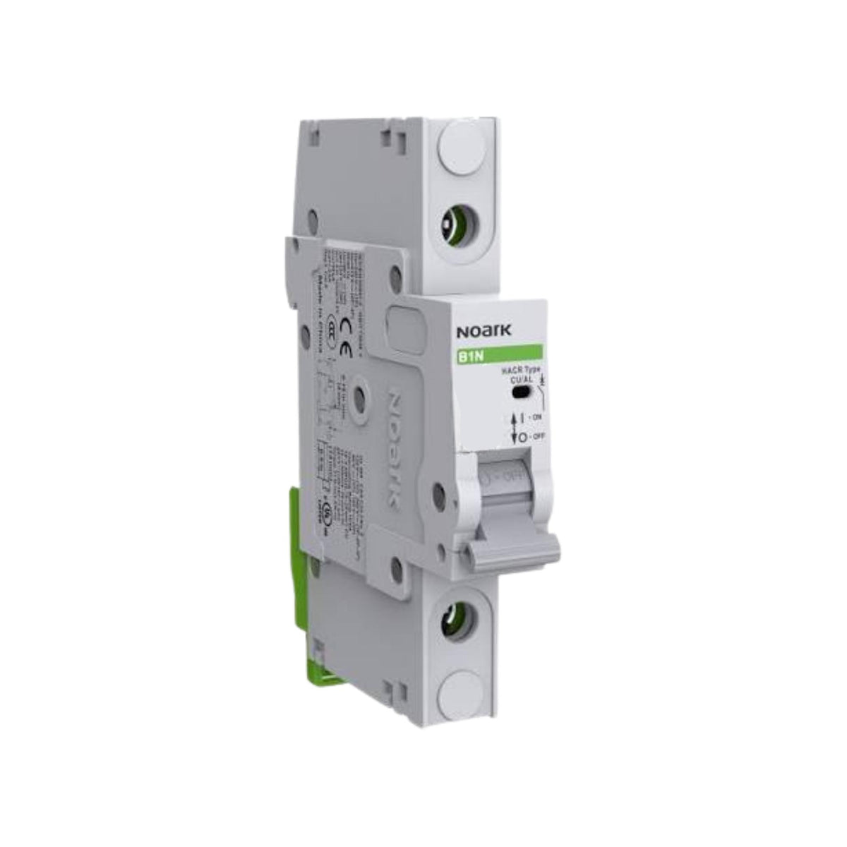 Noark | Miniature Circuit Breakers, B1N UL 489, 1P, D Curve, 15A, 10 kA, 240 Vac / 60 Vdc, Box Lug | B1N1D15