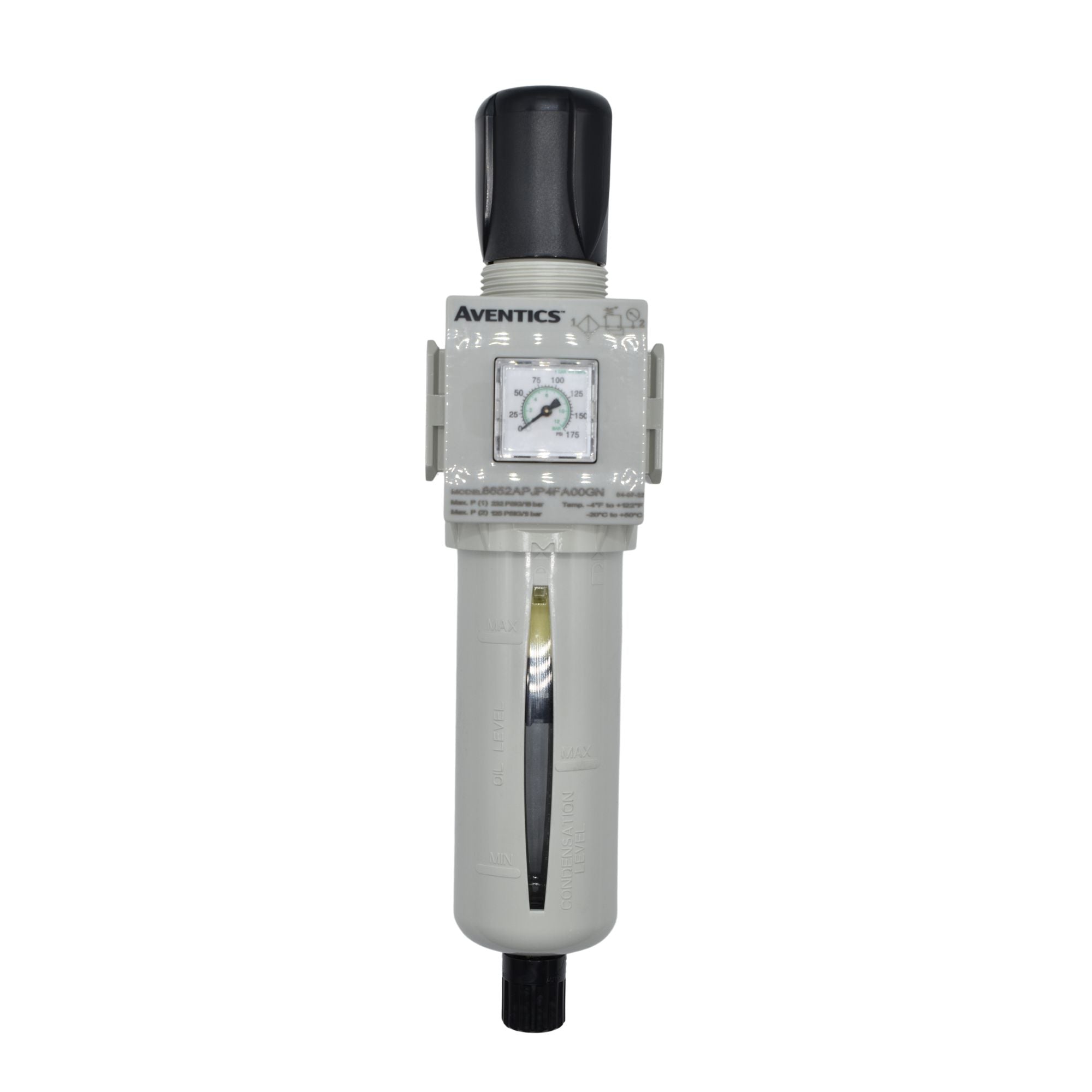 filter regulator with meter on box